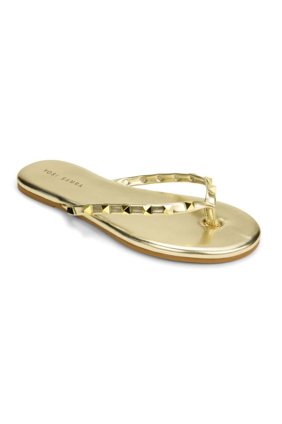 Rivington Stud Flip Flop Gold - Yosi Samra - COLOR GAME
