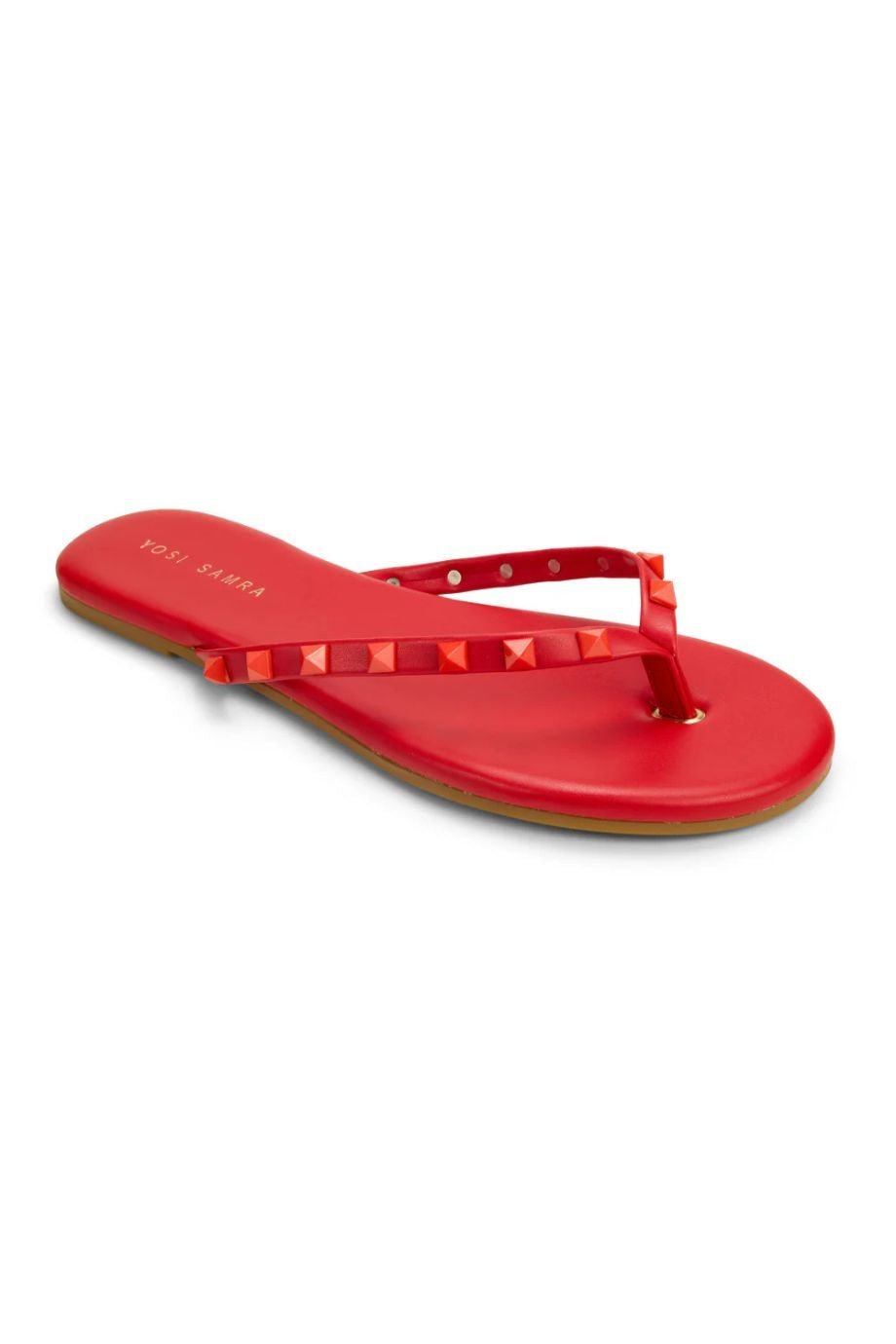 Rivington Stud Flip Flop Red - Yosi Samra - COLOR GAME