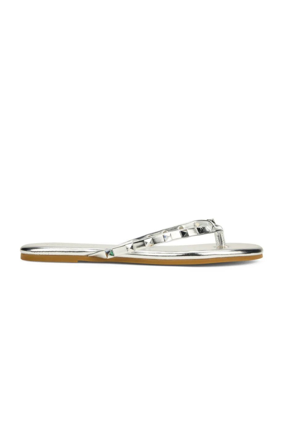 Rivington Stud Flip Flop Silver - Yosi Samra - COLOR GAME