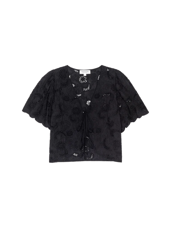 Rosalyn Tie - Front Top - Nation LTD - COLOR GAME