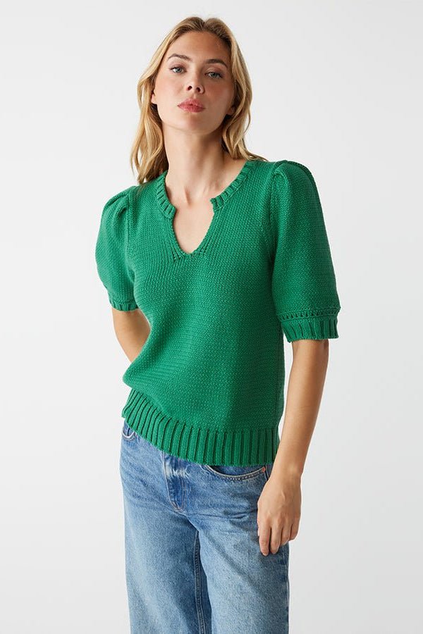 Rosanna Puff Sleeve Sweater Palm - Michael Stars - COLOR GAME