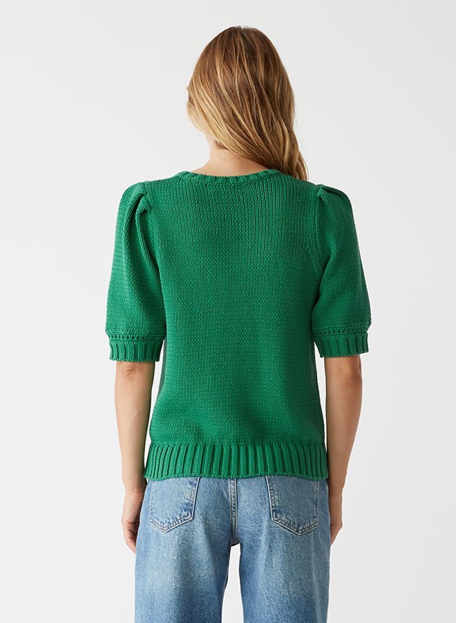 Rosanna Puff Sleeve Sweater Palm - Michael Stars - COLOR GAME