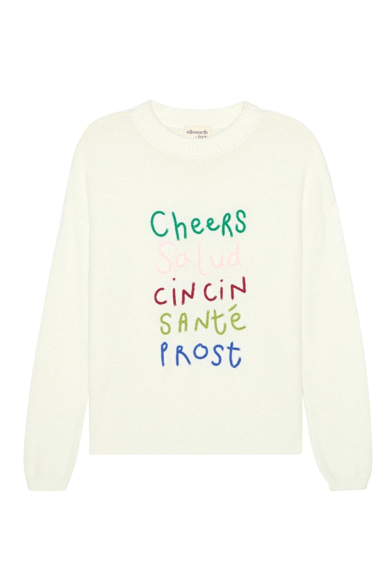 Sadie Crewneck Sweater World Cheers - Ellsworth + Ivey - COLOR GAME