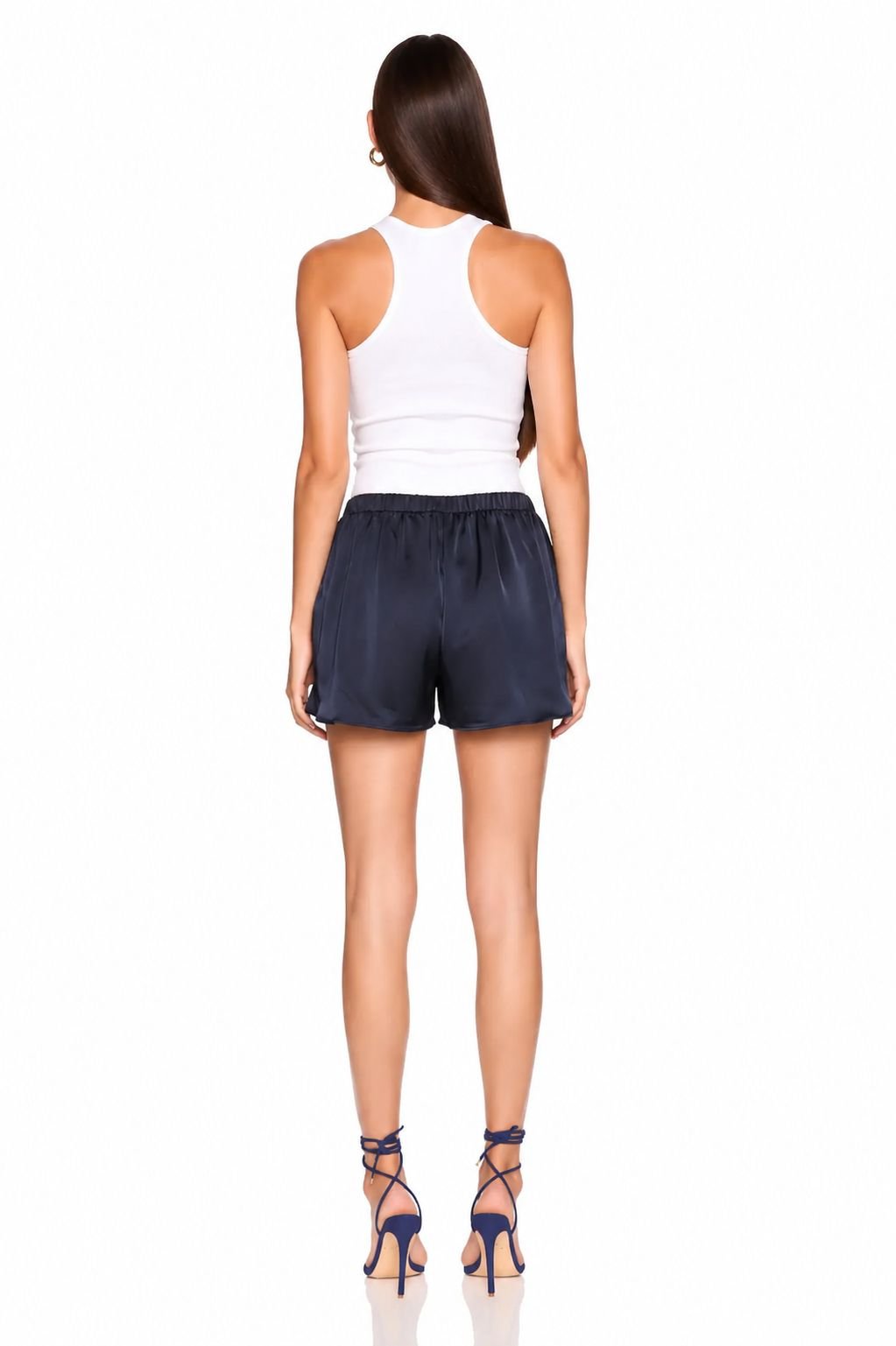 Satin Boxer Short Navy - Susana Monaco - COLOR GAME