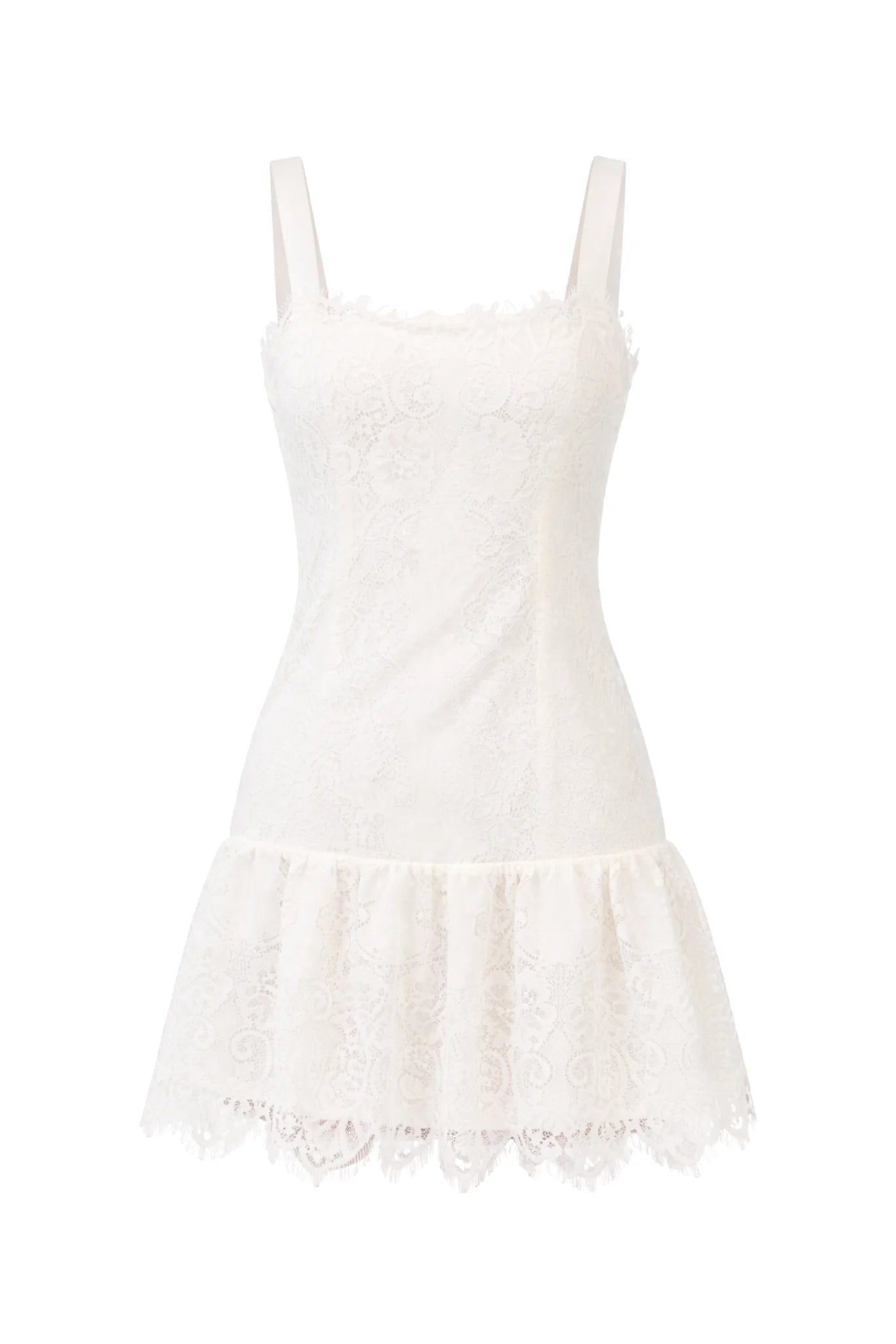 Seraphina White Lace Mini Dress - Allison New York - COLOR GAME