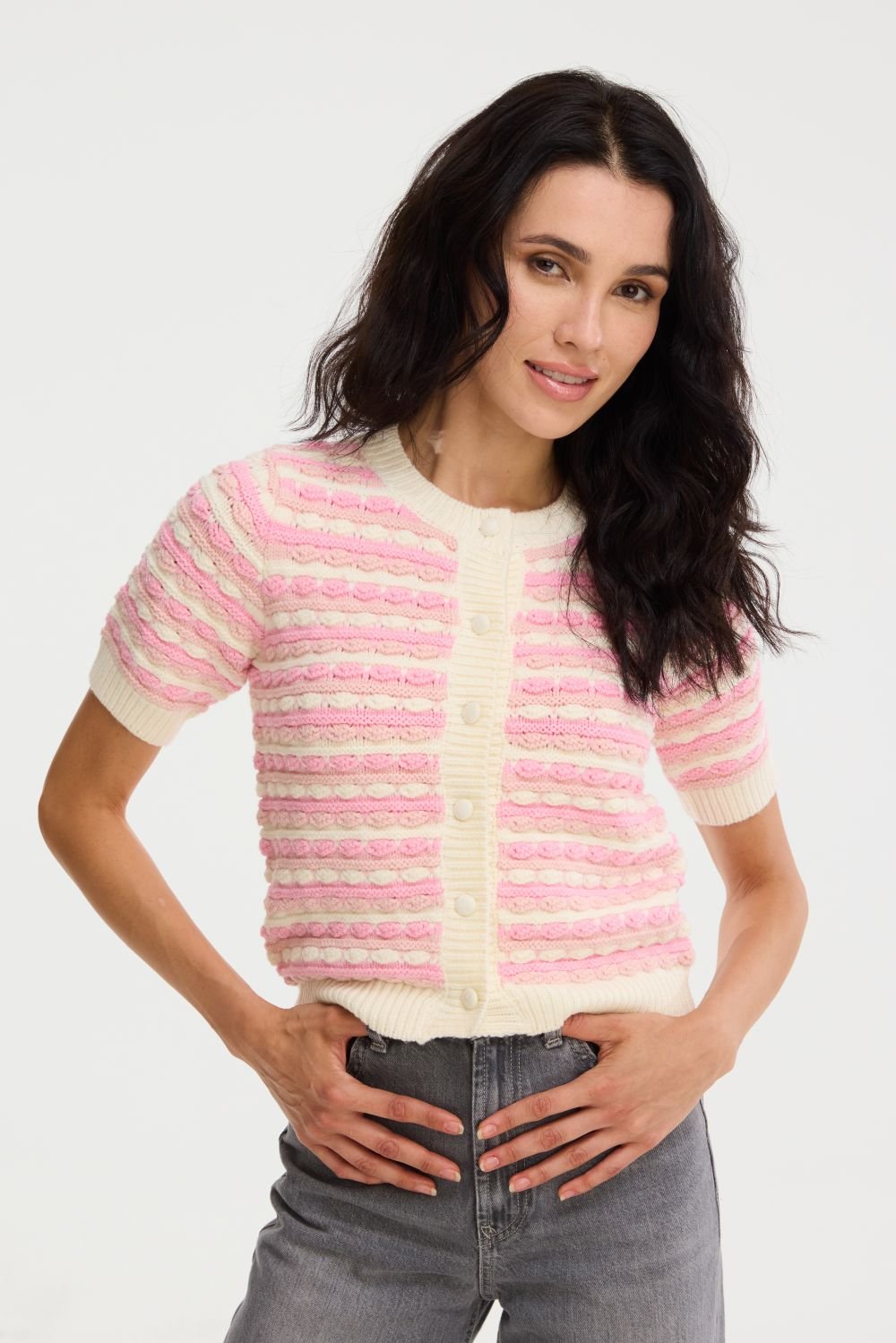 Short Sleeve Adelle Cardigan - Allison New York - COLOR GAME
