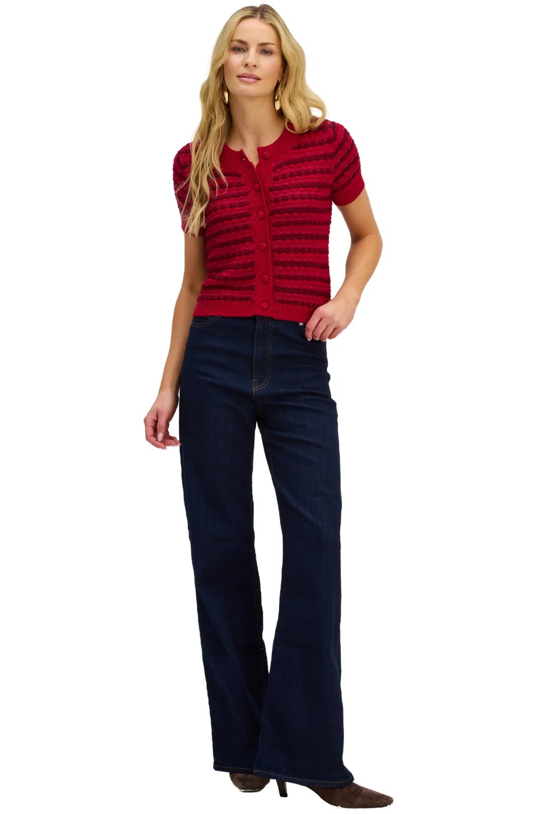 Short Sleeve Adelle Cardigan - Allison New York - COLOR GAME