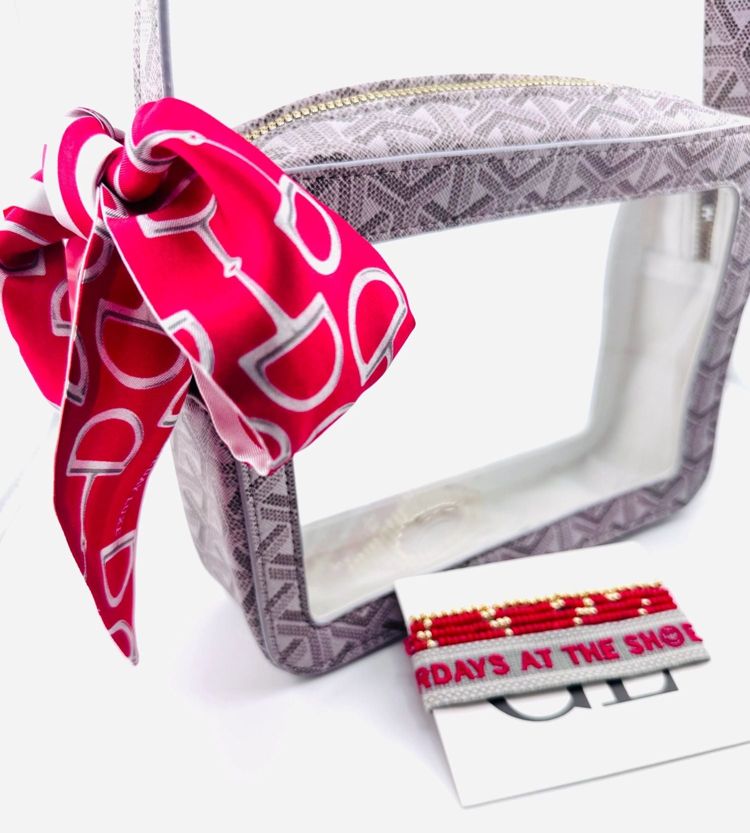 Signature Twilly Crimson + White - Gameday Luxe - COLOR GAME