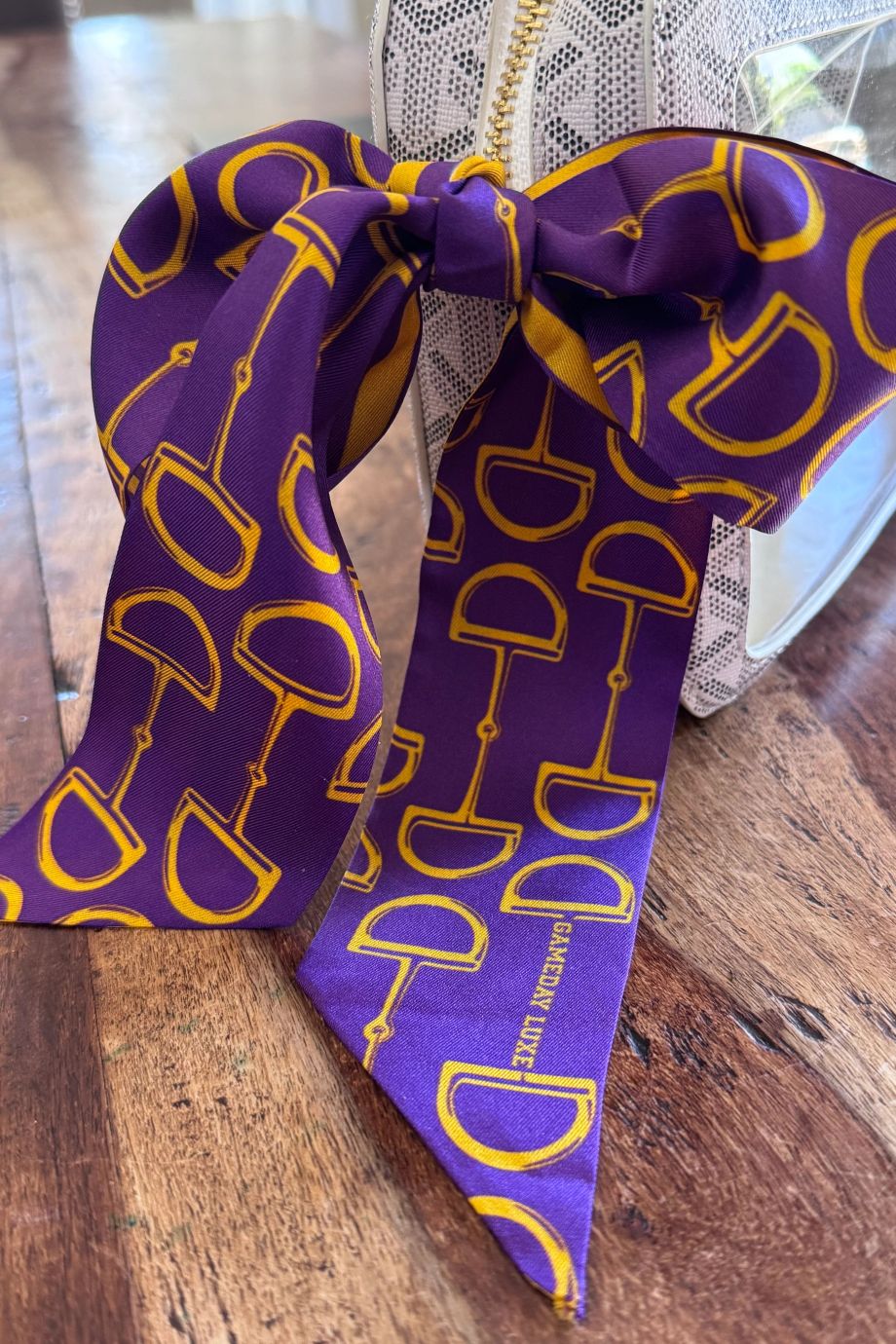 Signature Twilly Purple + Gold - Gameday Luxe - COLOR GAME