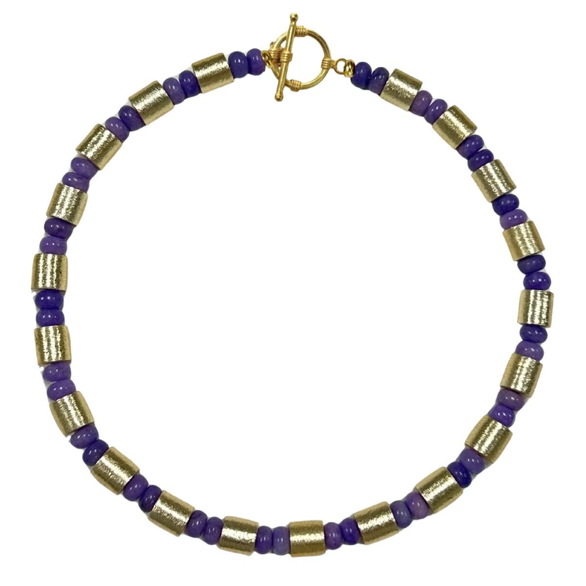 St. Germain Collar Necklace Purple - Accessory Concierge - COLOR GAME