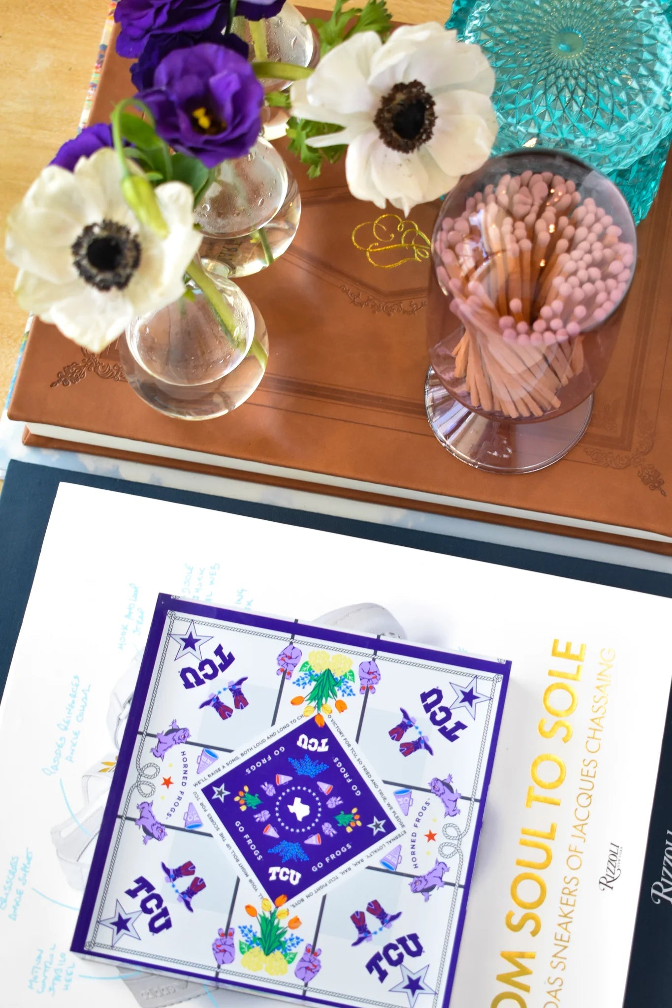 TCU Horned Frogs Acrylic Block Art - Saturday Silks - COLOR GAME