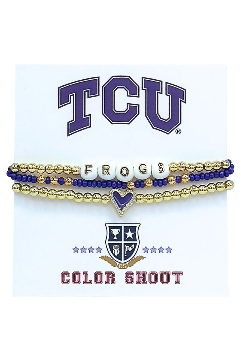 TCU Love Stack Bracelets - Color Shout - COLOR GAME