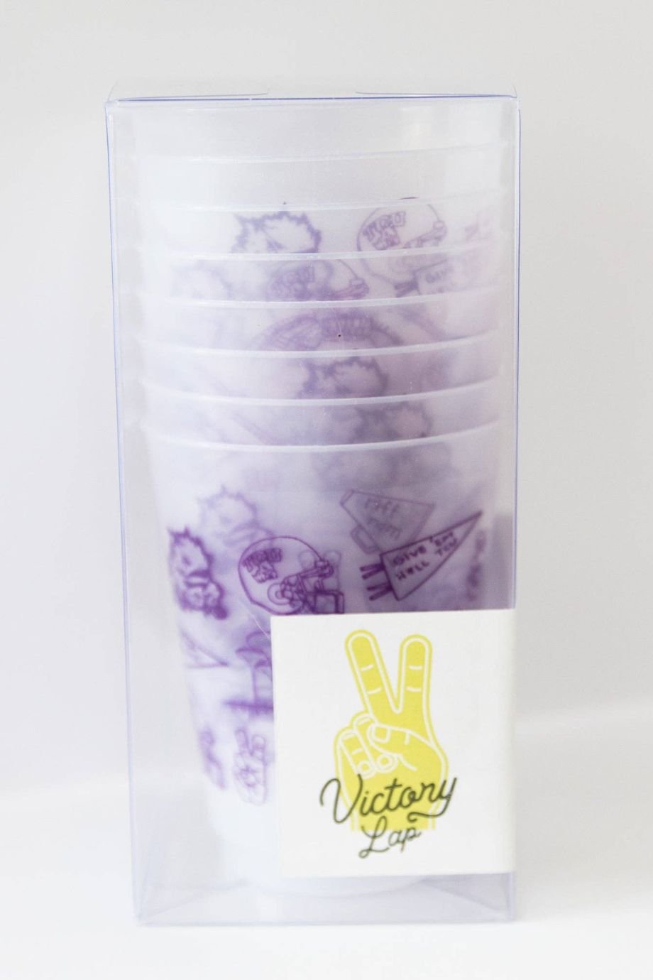 TCU Shatterproof Cups - Set of 8 - Victory Lap - COLOR GAME
