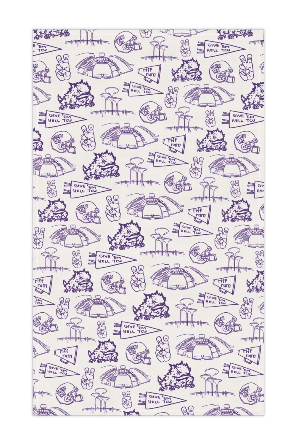 TCU Towel - Victory Lap - COLOR GAME