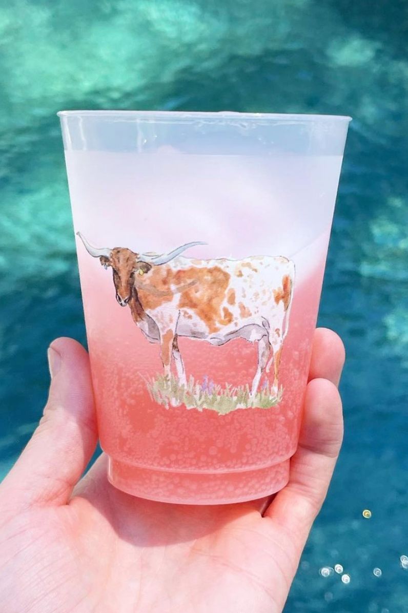 Texas Longhorn Frost Flex Cups - Taylor Paladino - COLOR GAME