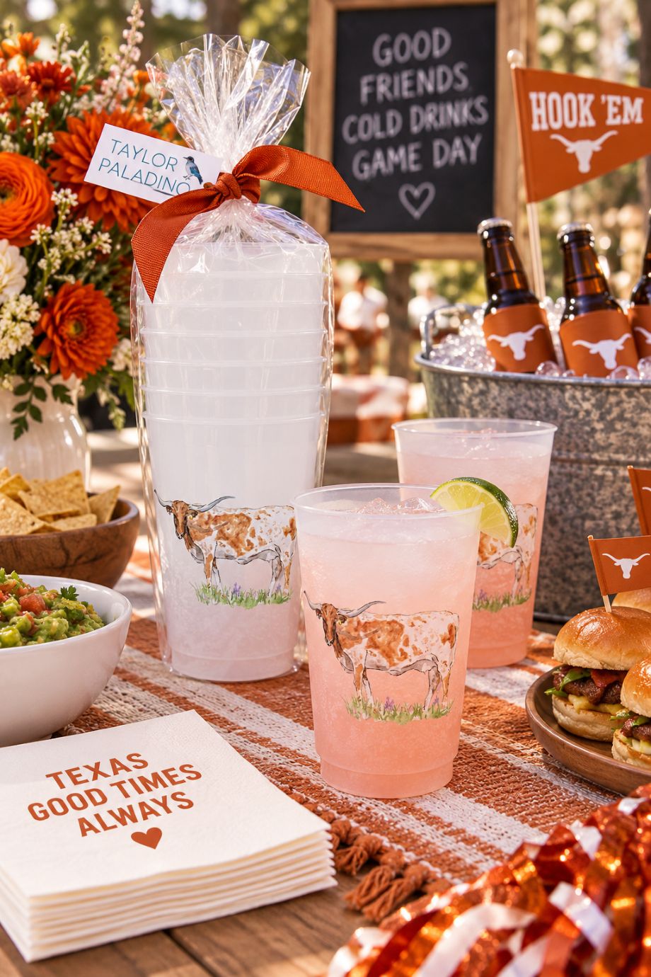 Texas Longhorn Frost Flex Cups - Taylor Paladino - COLOR GAME