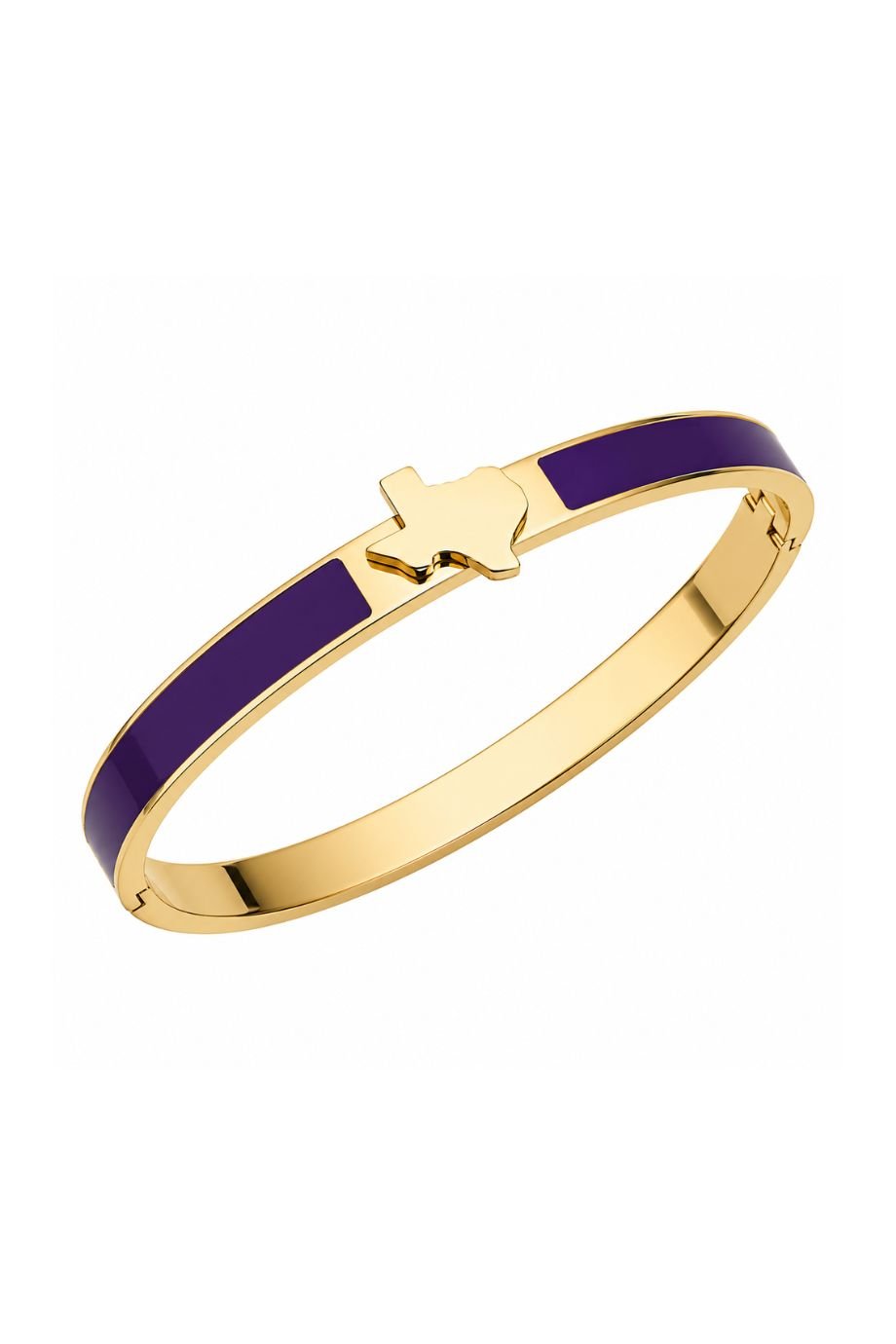Texas Mini Map Bangle Bracelet Purple - Gameday Luxe - COLOR GAME