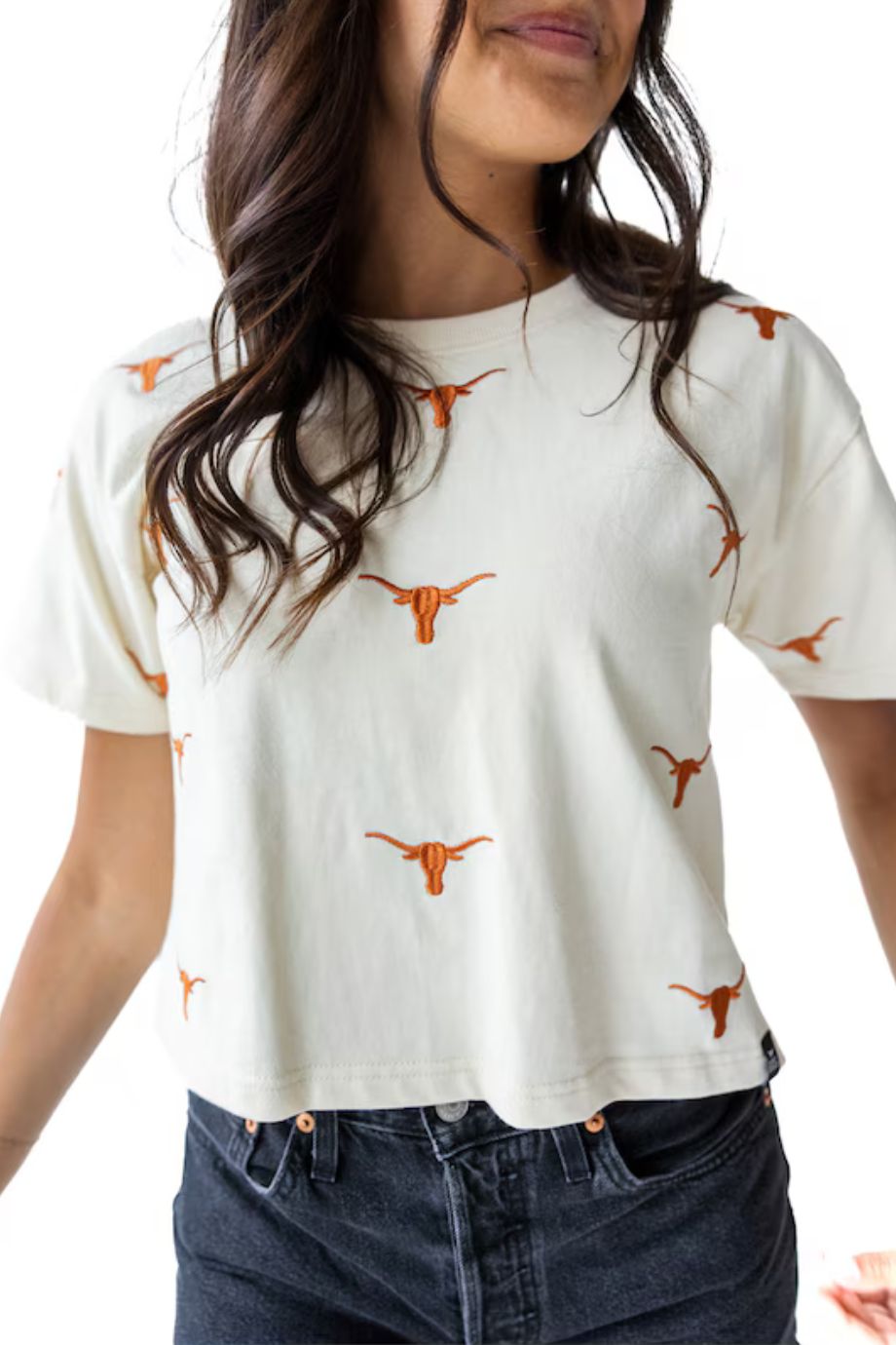 Texas Ritter Repeat Heavyweight Crop Tee - Gameday Social - COLOR GAME