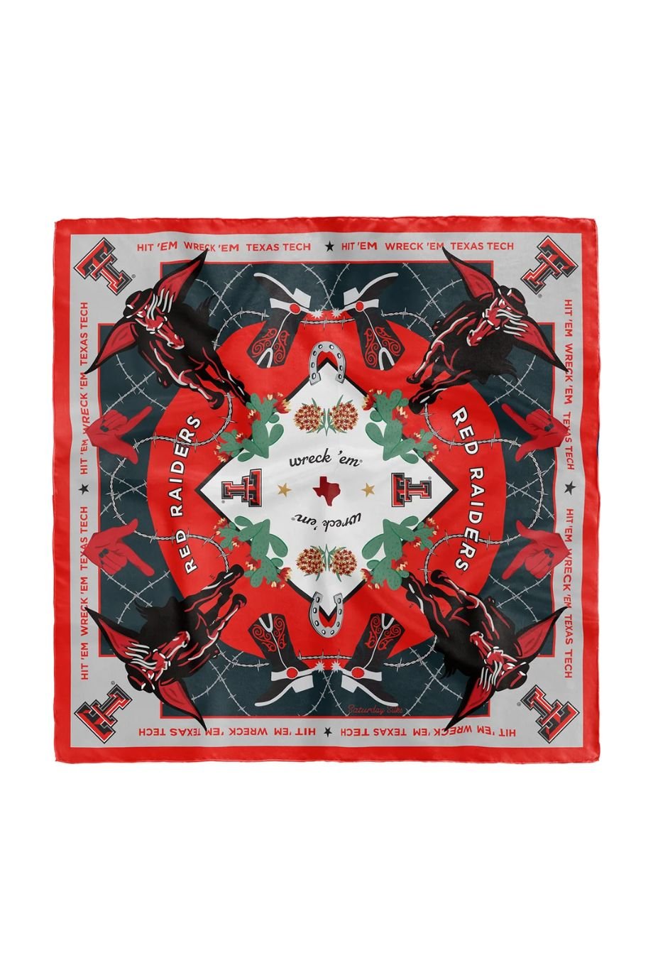 Texas Tech Red Raiders Pocket Scarf - Saturday Silks - COLOR GAME