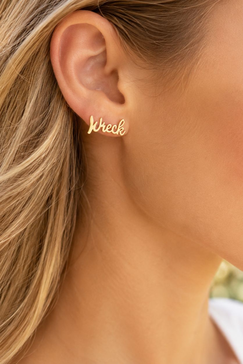 Texas Tech Wreck 'Em Stud Earrings - Steele Sloan Designs - COLOR GAME