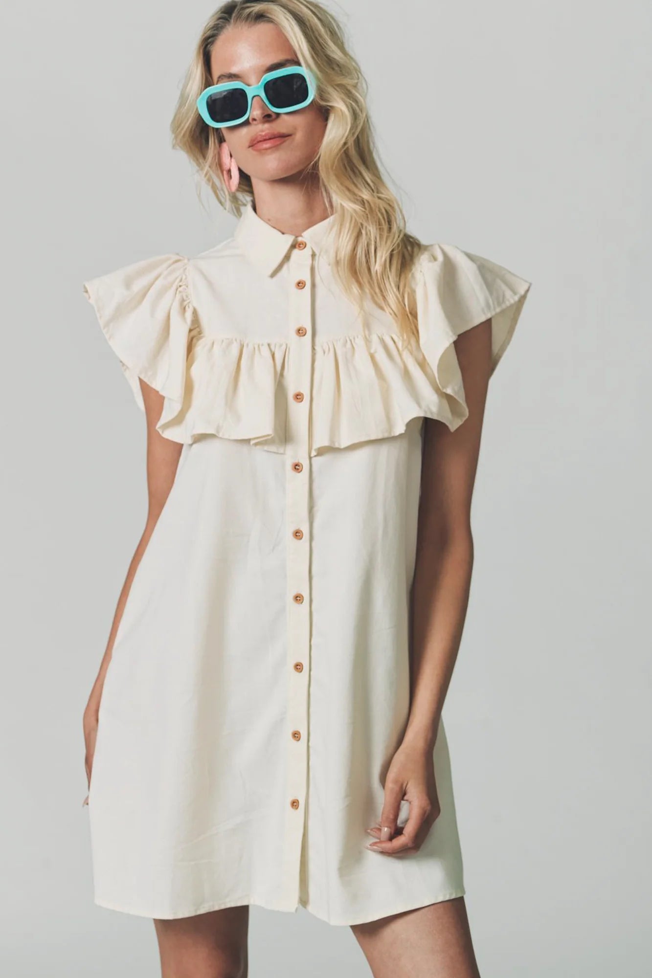 The Ayla Dress Cream - The Shirt by Rochelle Behrens - COLOR GAME