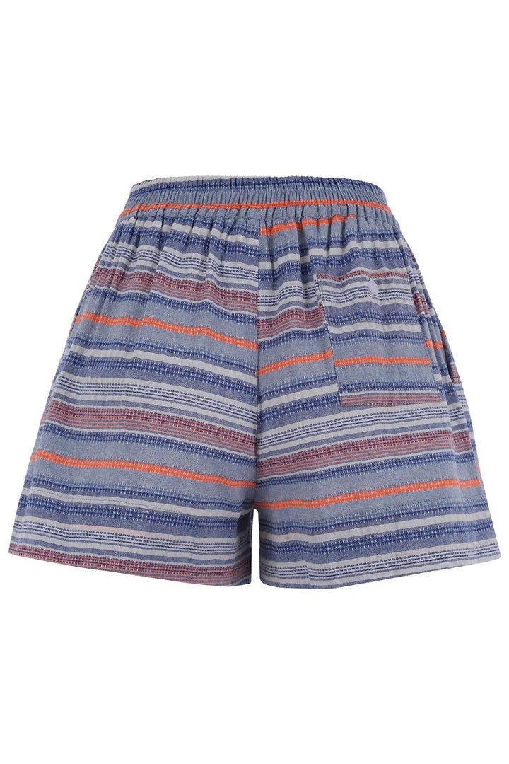 The Barry Short Blue + Orange Stripe - The Shirt by Rochelle Behrens - COLOR GAME