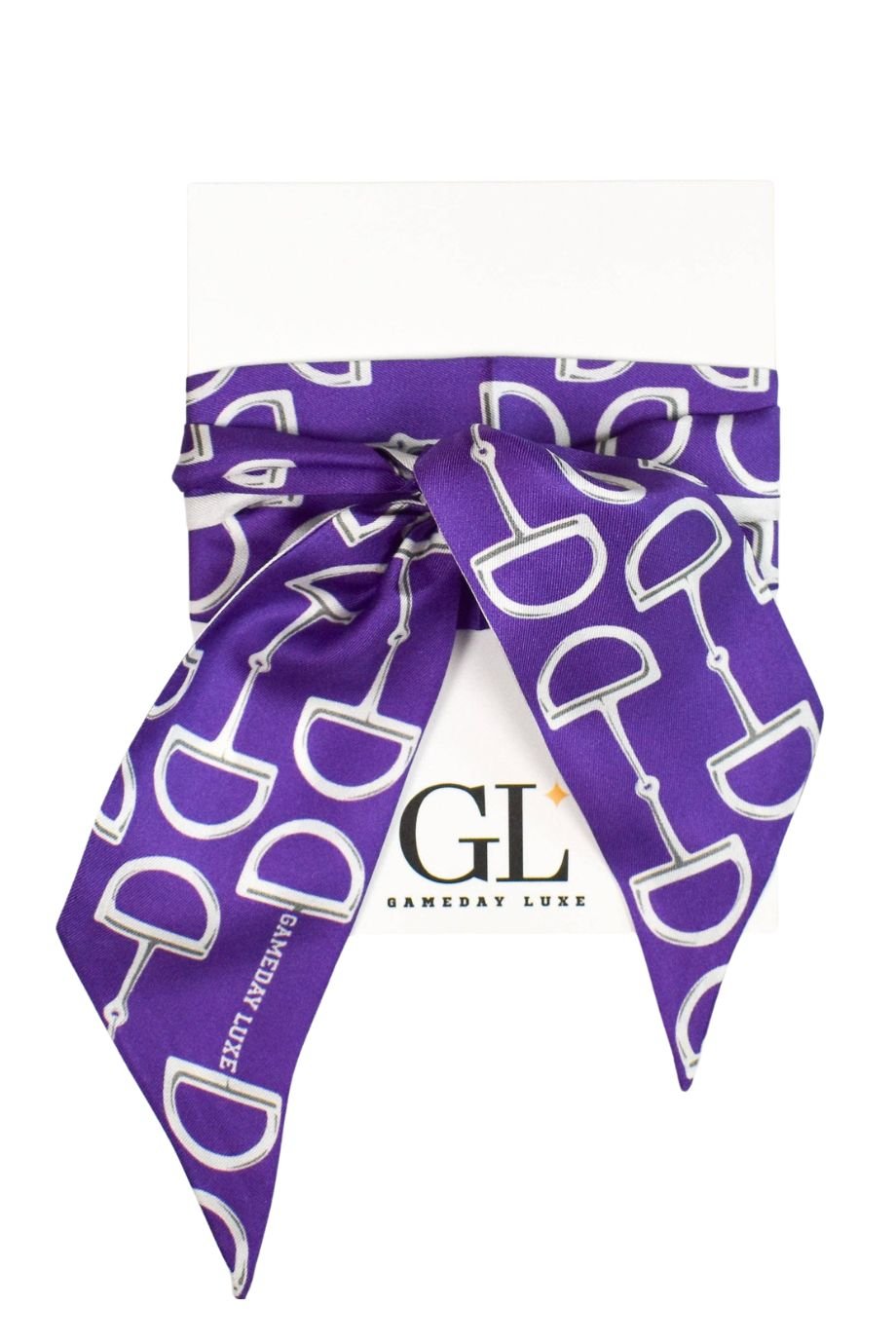 The Gameday Signature Scarf- Purple and White - Gameday Luxe - COLOR GAME