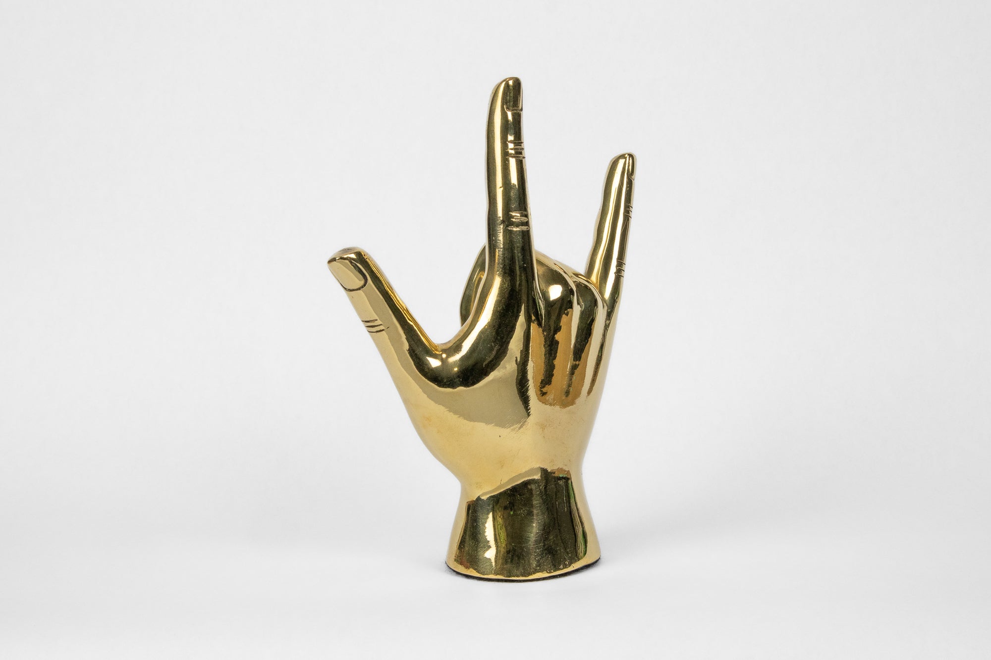 The "I Love You" Hand Sign Sculpture in Brass - Prize - COLOR GAME