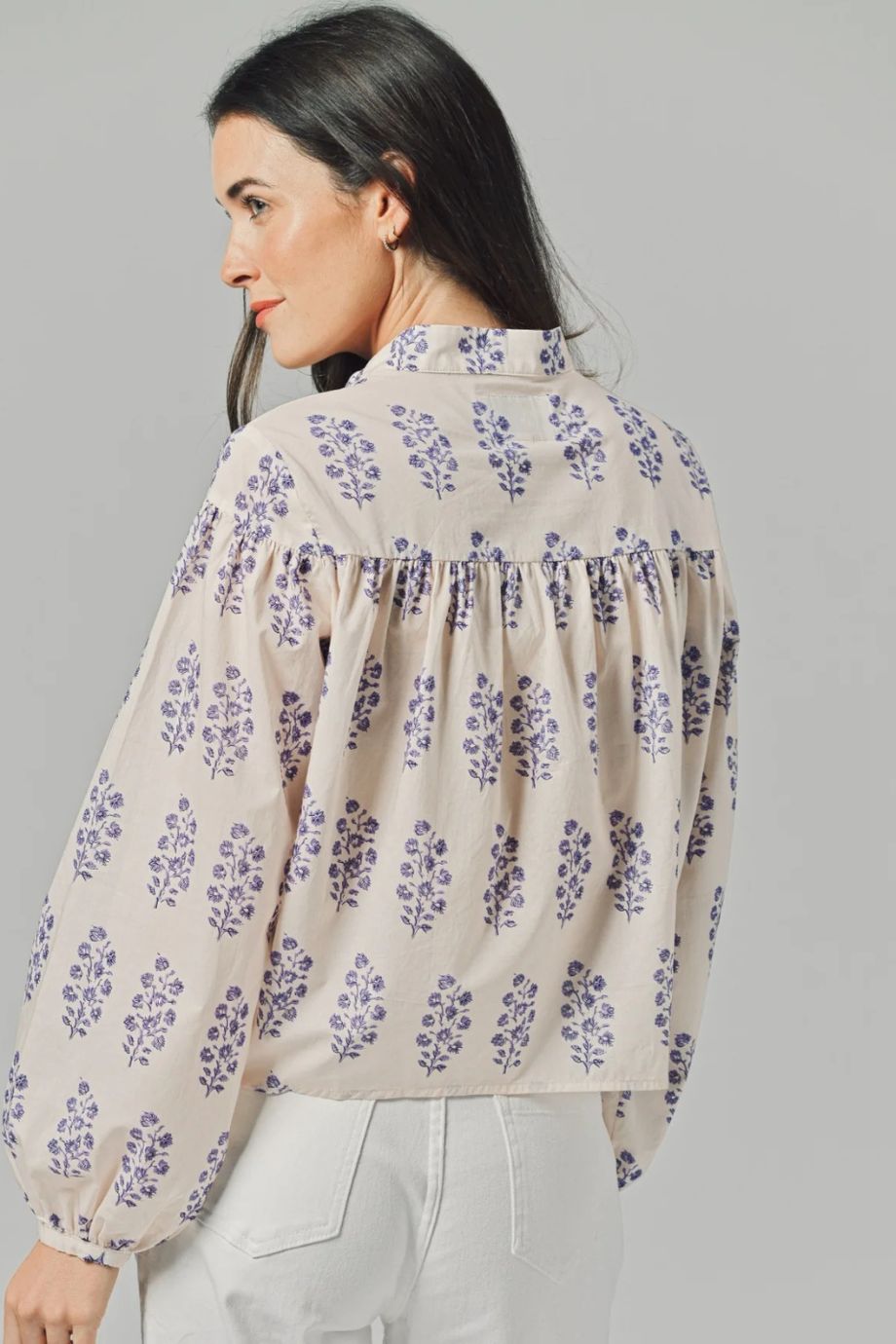 The Logan Shirt Lilac Print - The Shirt by Rochelle Behrens - COLOR GAME