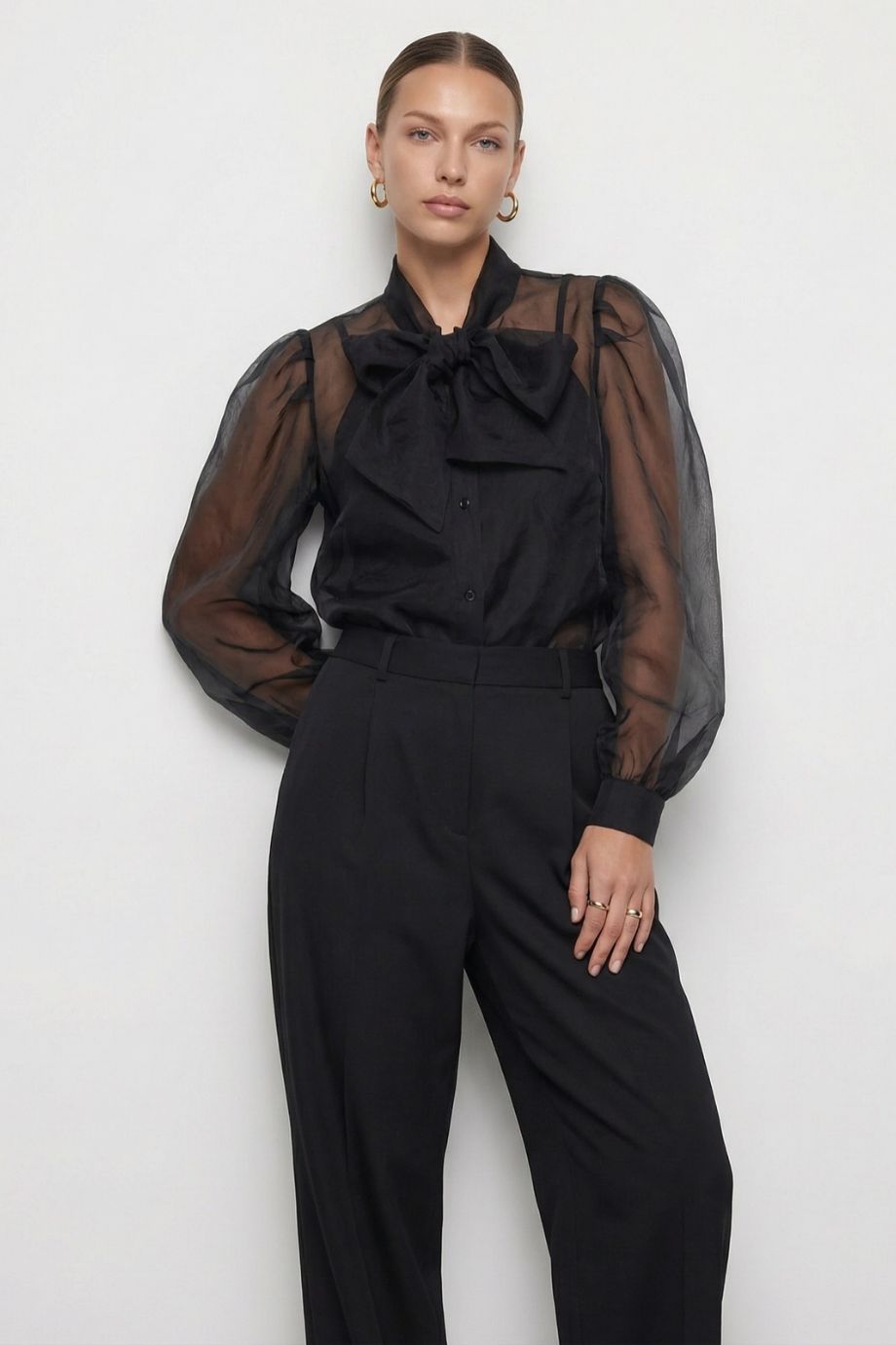 The Long Sleeve French Bow Shirt - The Shirt by Rochelle Behrens - COLOR GAME