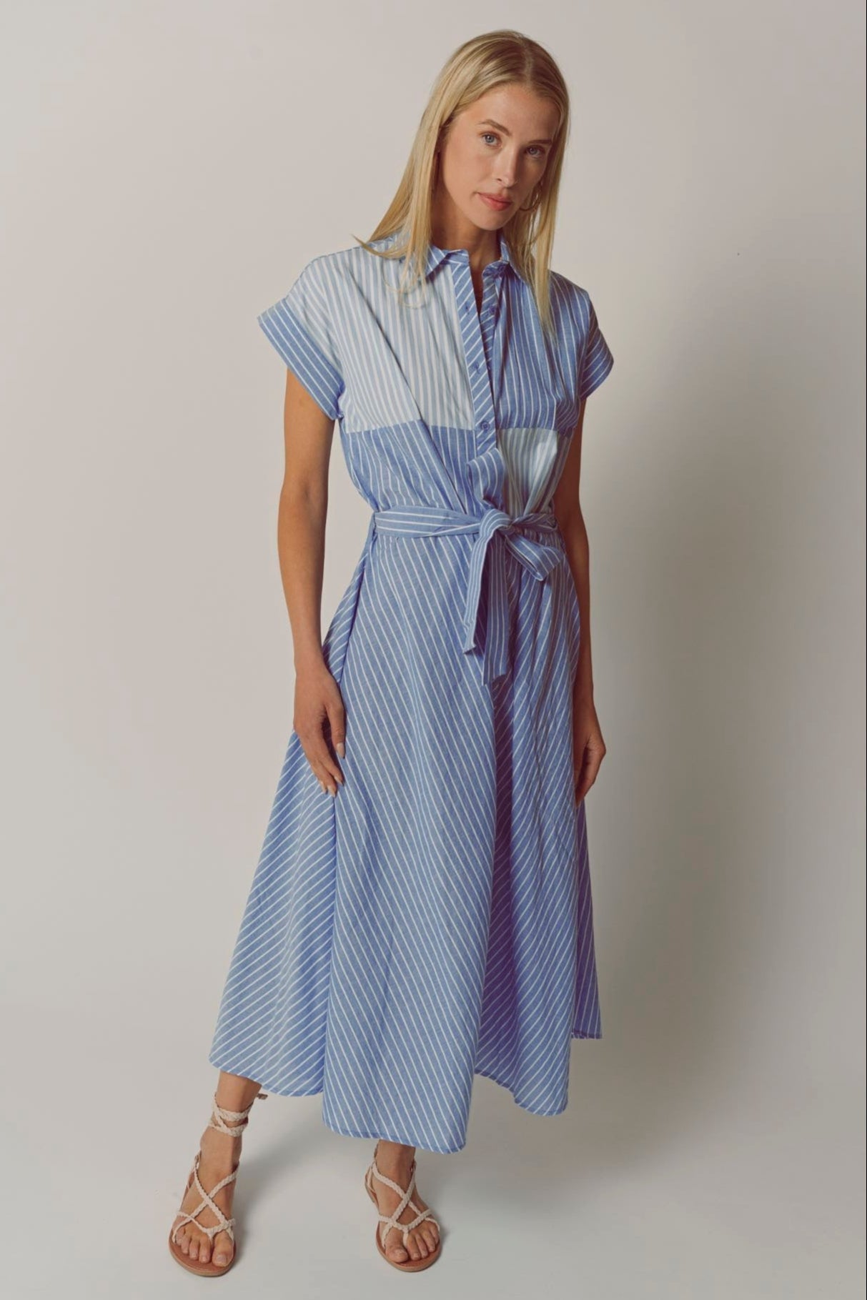 The ShirtdressBlue/Blue Multi Stripe