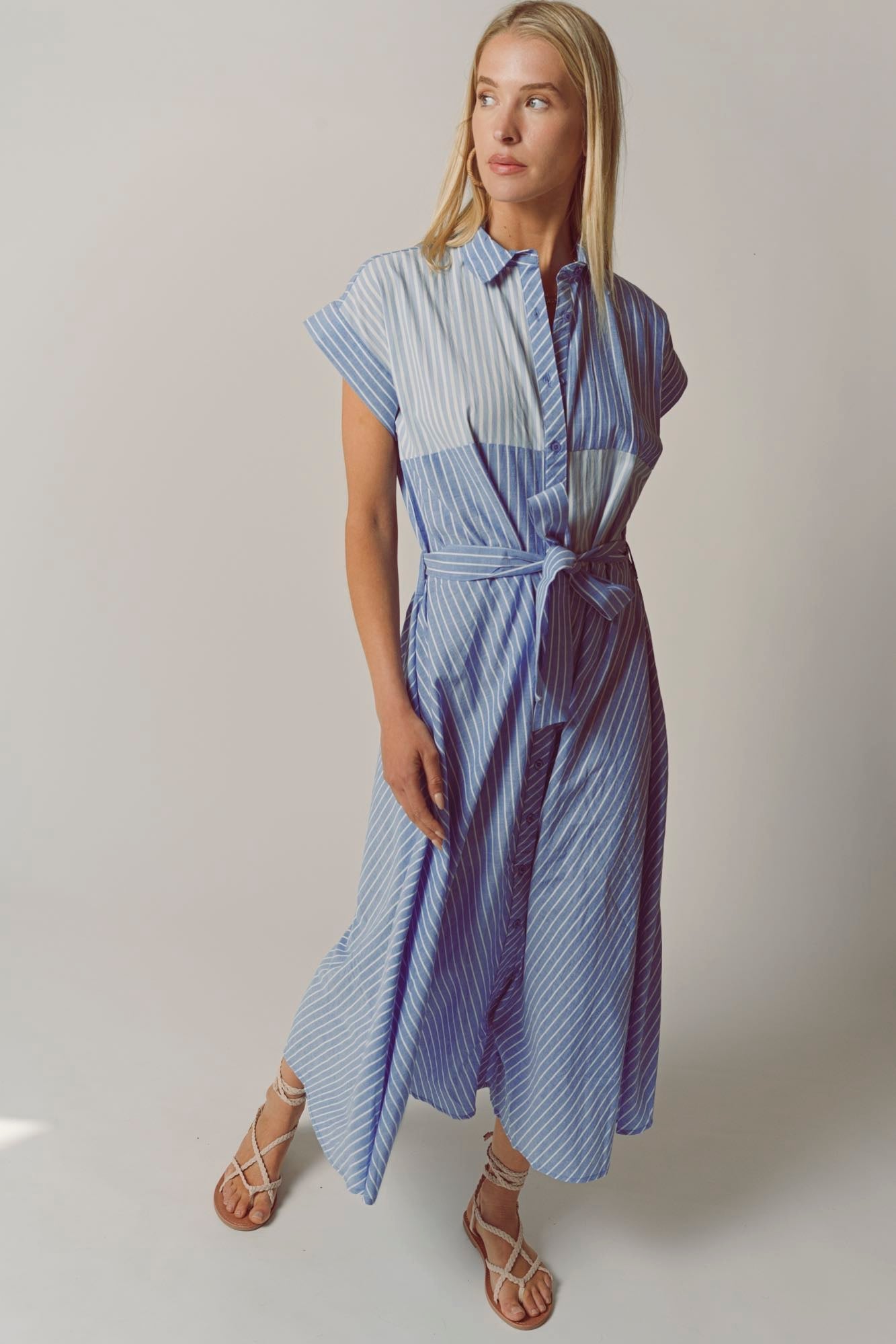 The ShirtdressBlue/Blue Multi Stripe