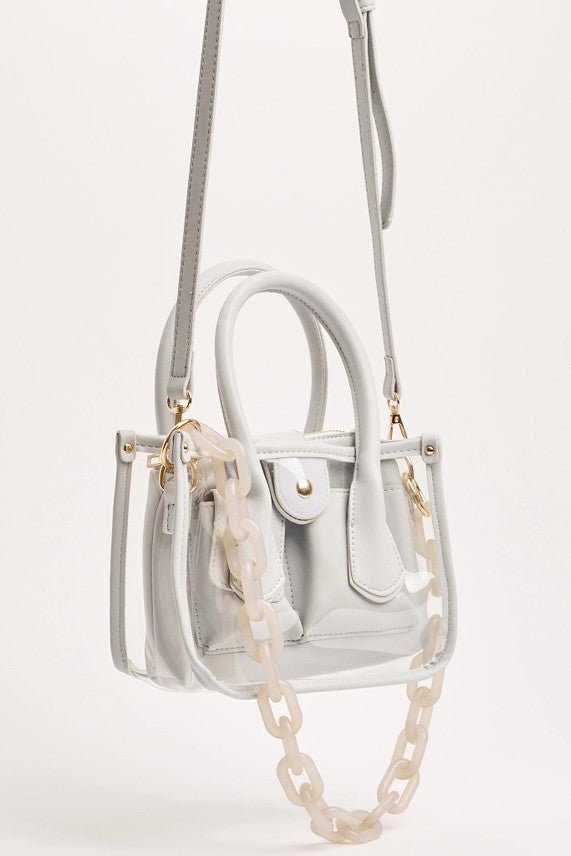 The Molly Grey Stadium Bag - Clearly Handbags - COLOR GAME
