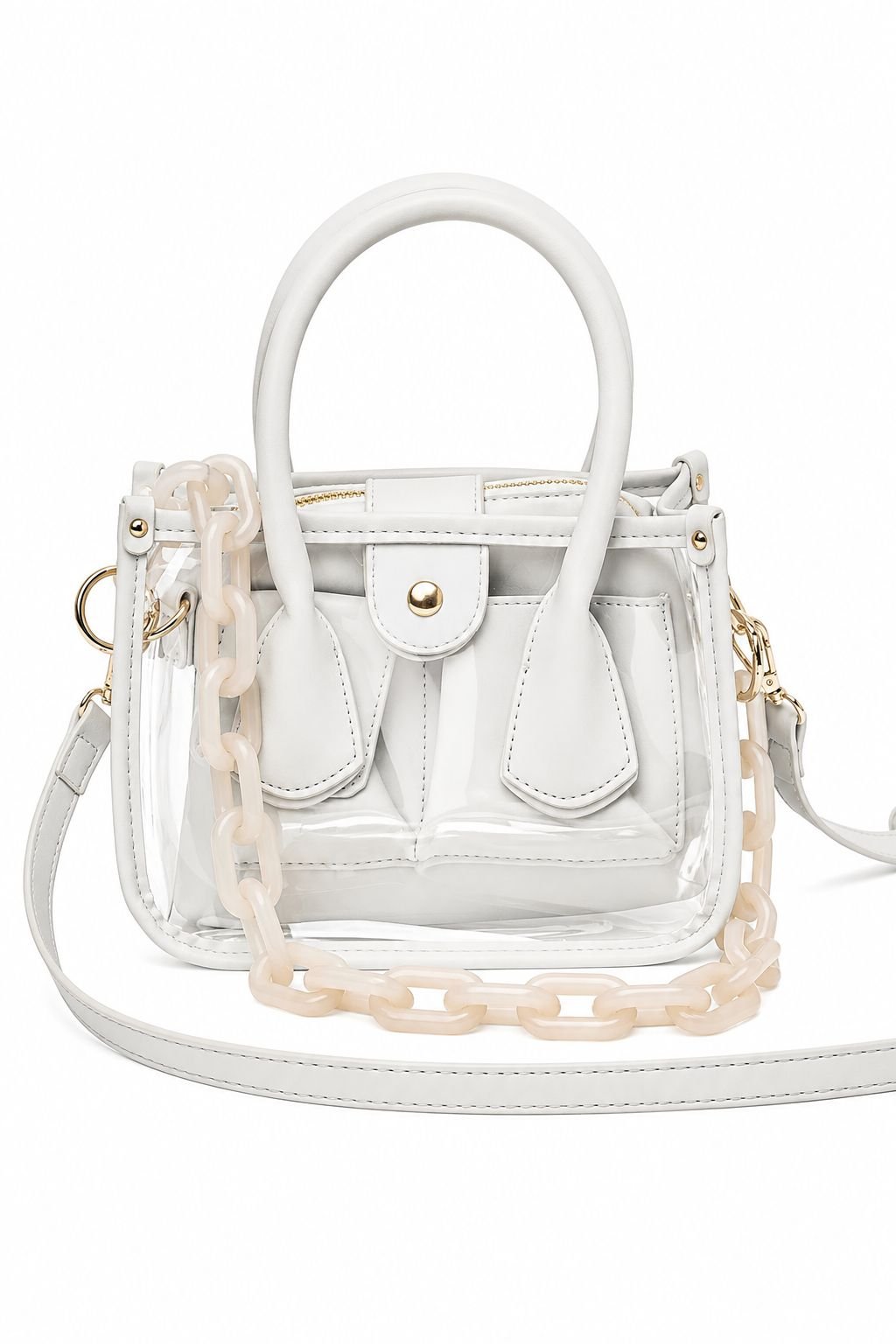 The Molly Grey Stadium Bag - Clearly Handbags - COLOR GAME