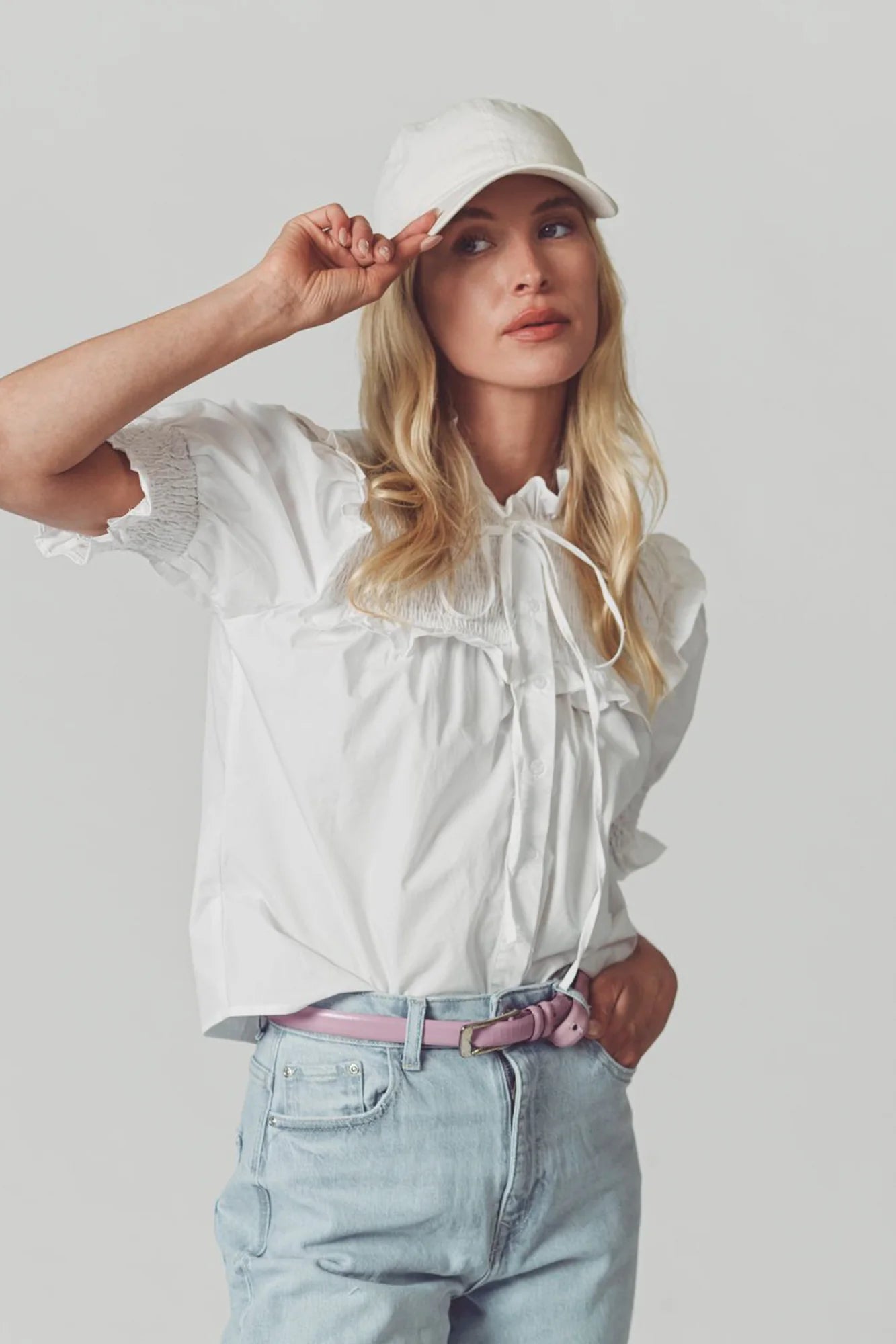 The Nicolette Shirt White - The Shirt by Rochelle Behrens - COLOR GAME