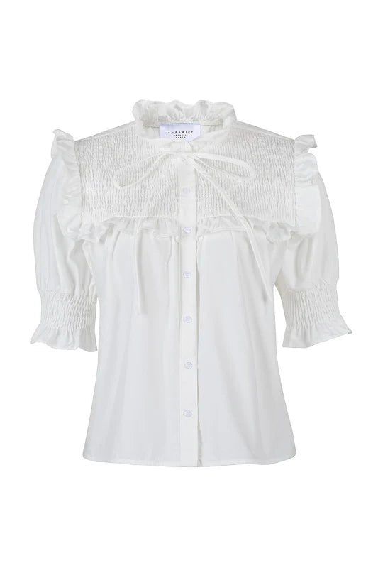 The Nicolette Shirt White - The Shirt by Rochelle Behrens - COLOR GAME
