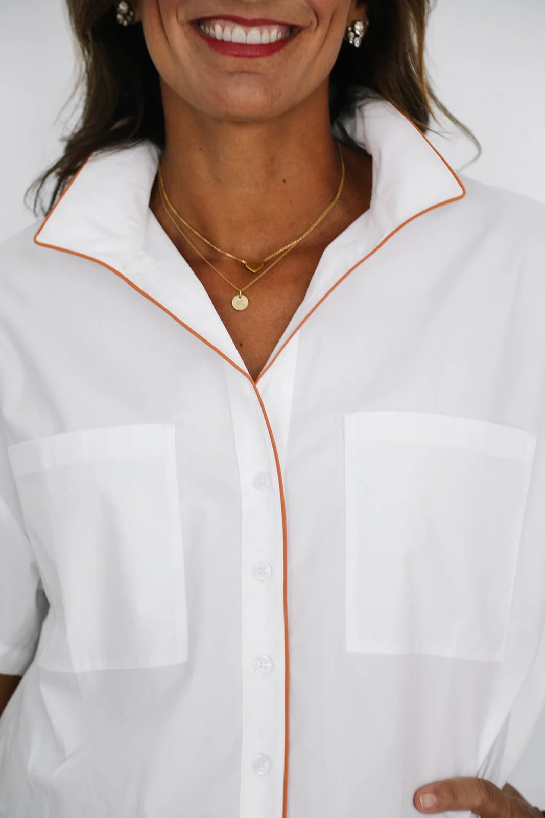 The Piper Shirt Burnt Orange - Heidi Houston - COLOR GAME