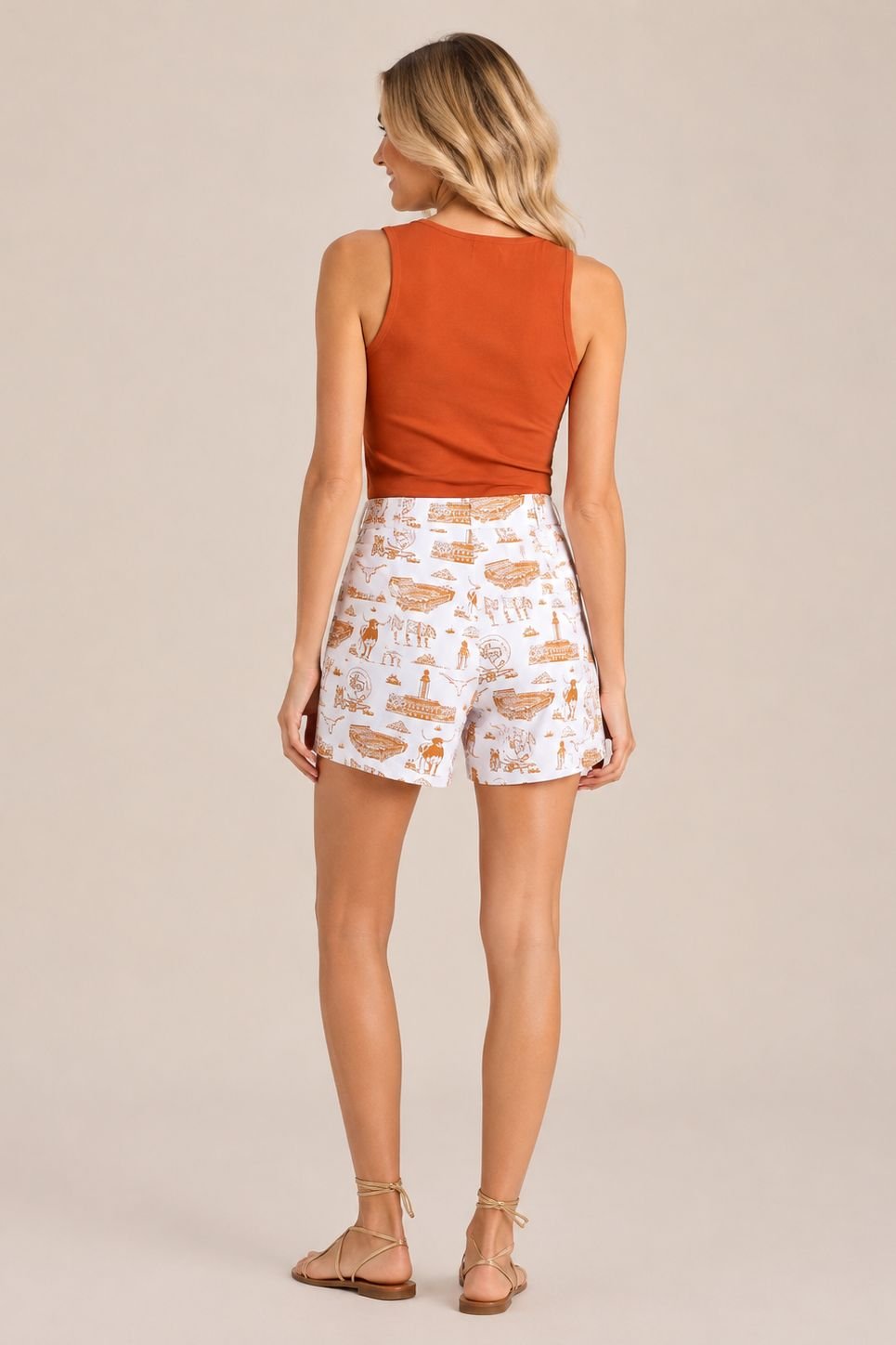 The Texas Team Toile Denim Skirt - Stewart Simmons - COLOR GAME
