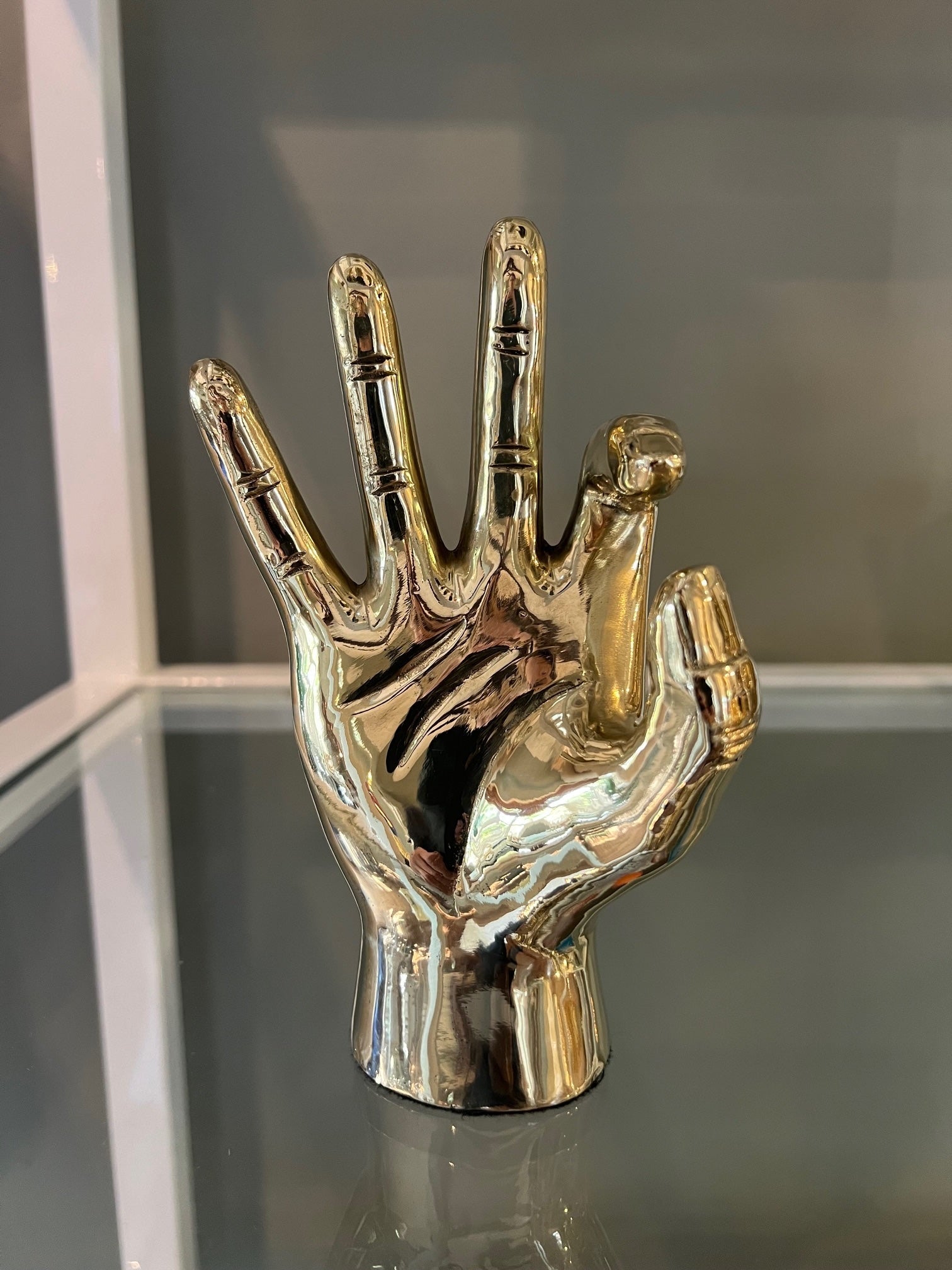 W. C. Hand Sign Sculpture in Brass - Prize - COLOR GAME