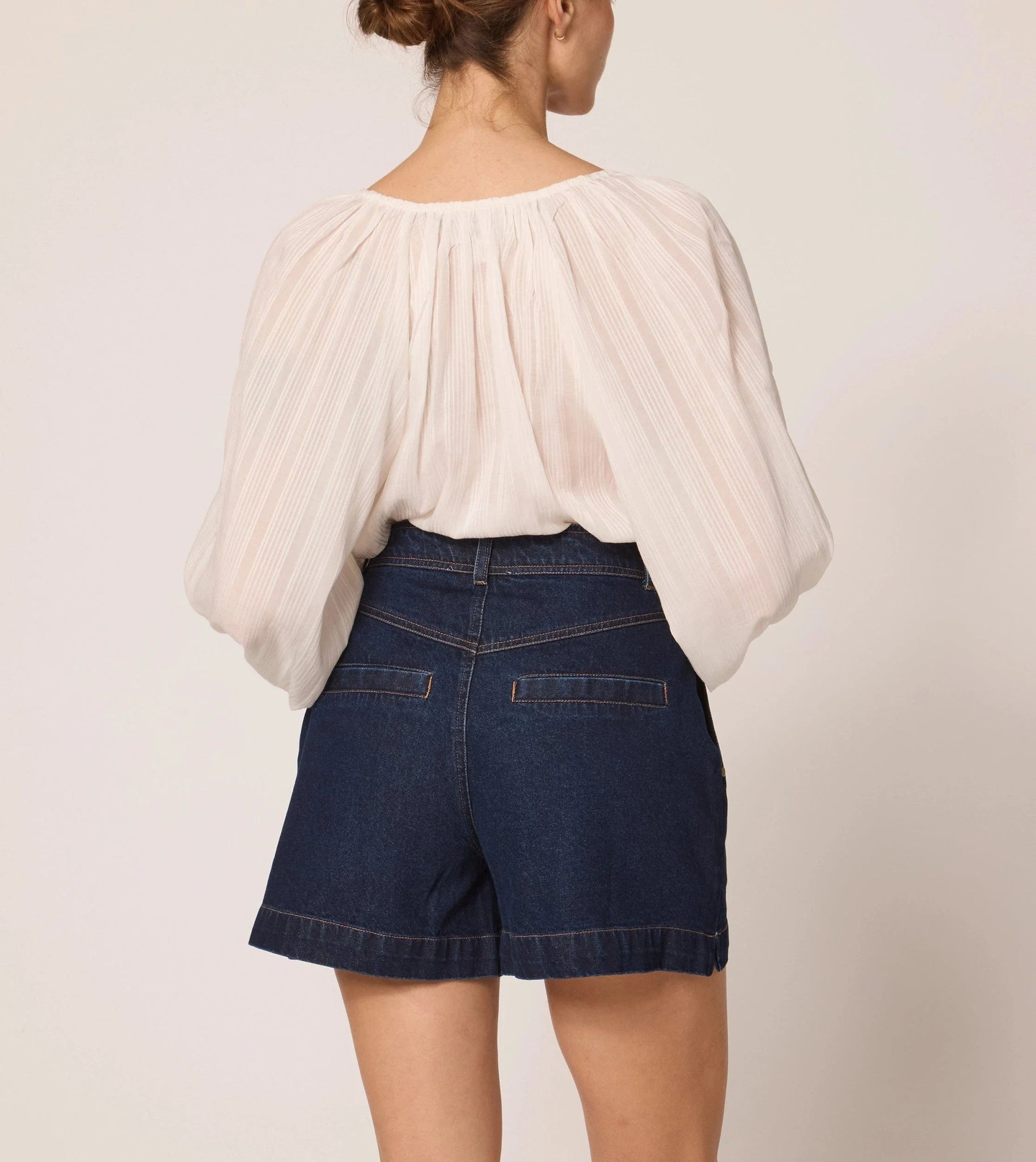 Wade Dark Denim Shorts - Cleobella - COLOR GAME