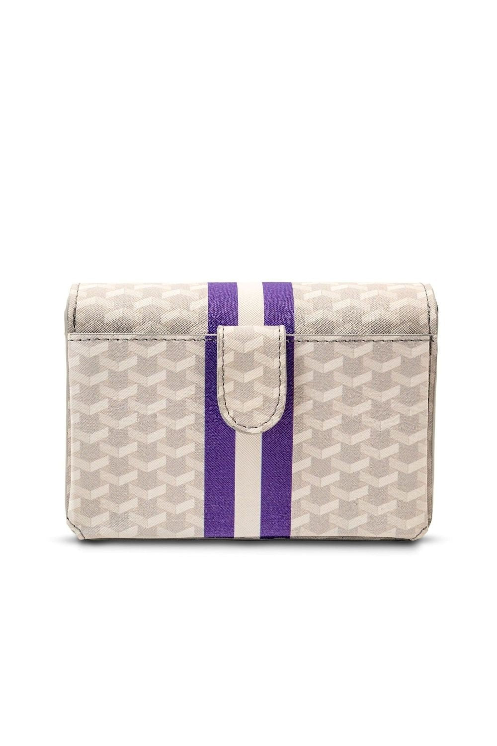 White + Purple Game Day Stadium Bag - Main and Exchange - COLOR GAME