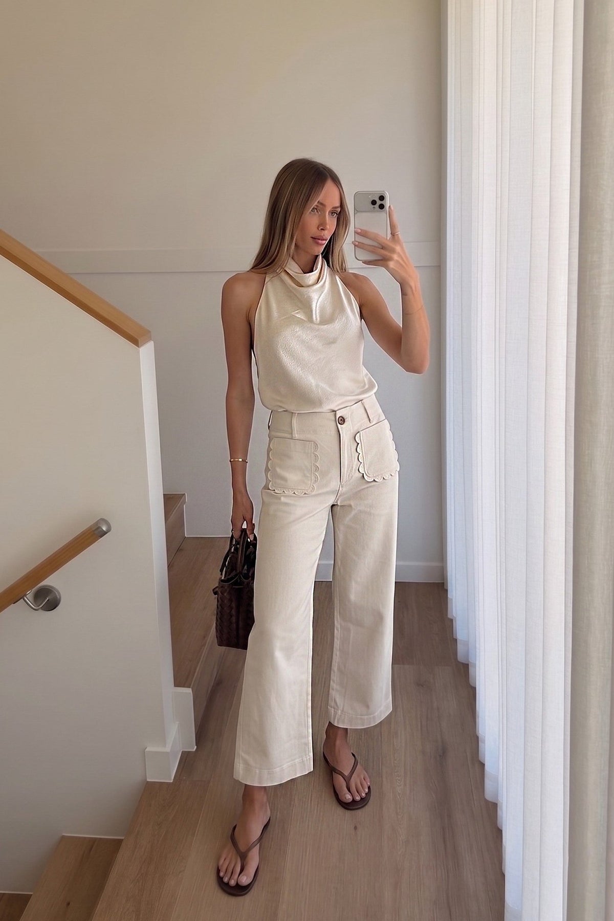 Whitney Scallop Pocket Wide Leg Pants - Color Game - COLOR GAME