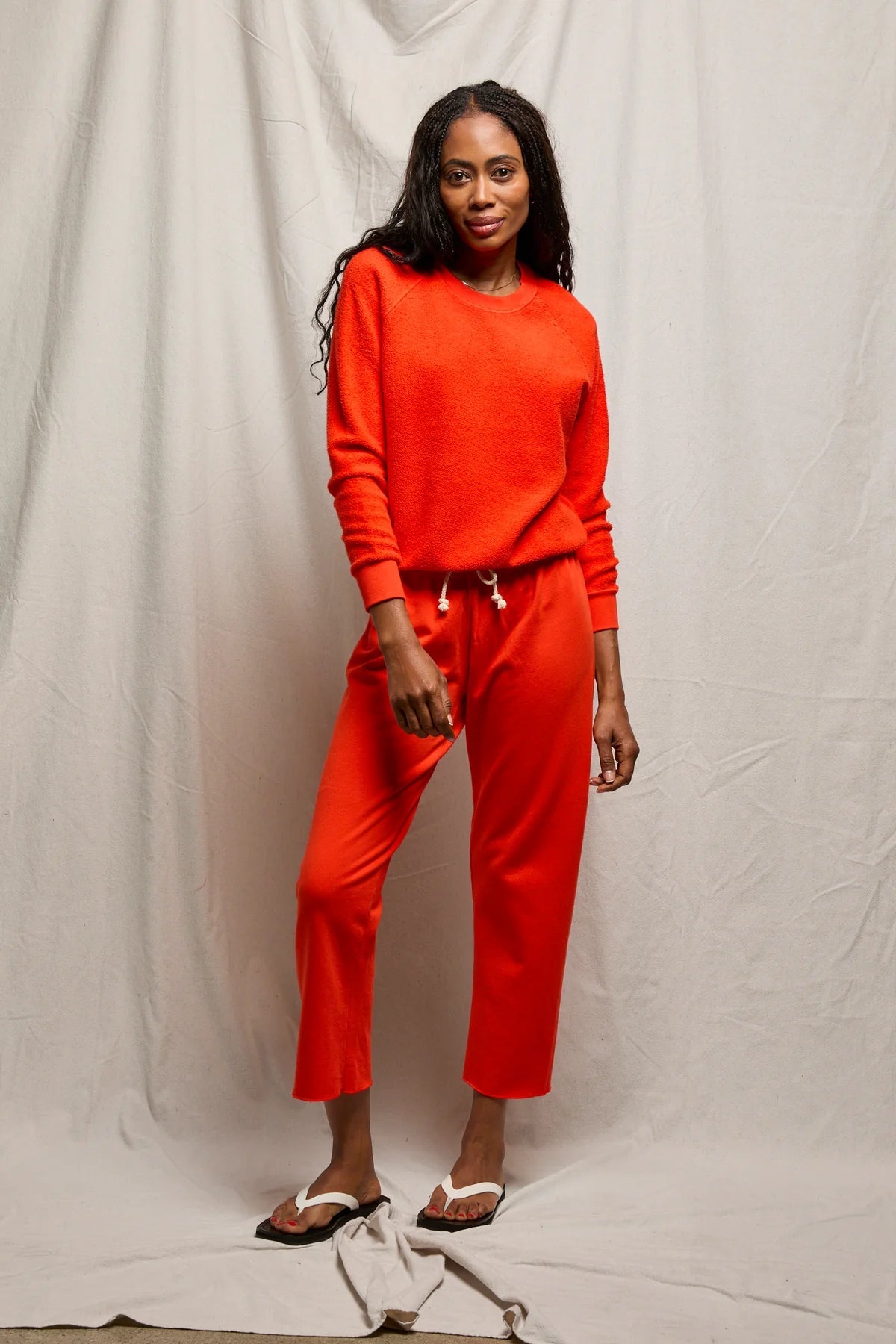 Ziggy Inside - Out Fleece Shrunken Sweatshirt Tomato - perfectwhitetee - COLOR GAME