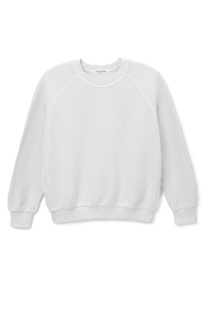 Ziggy Inside - Out Fleece Shrunken Sweatshirt White - perfectwhitetee - COLOR GAME