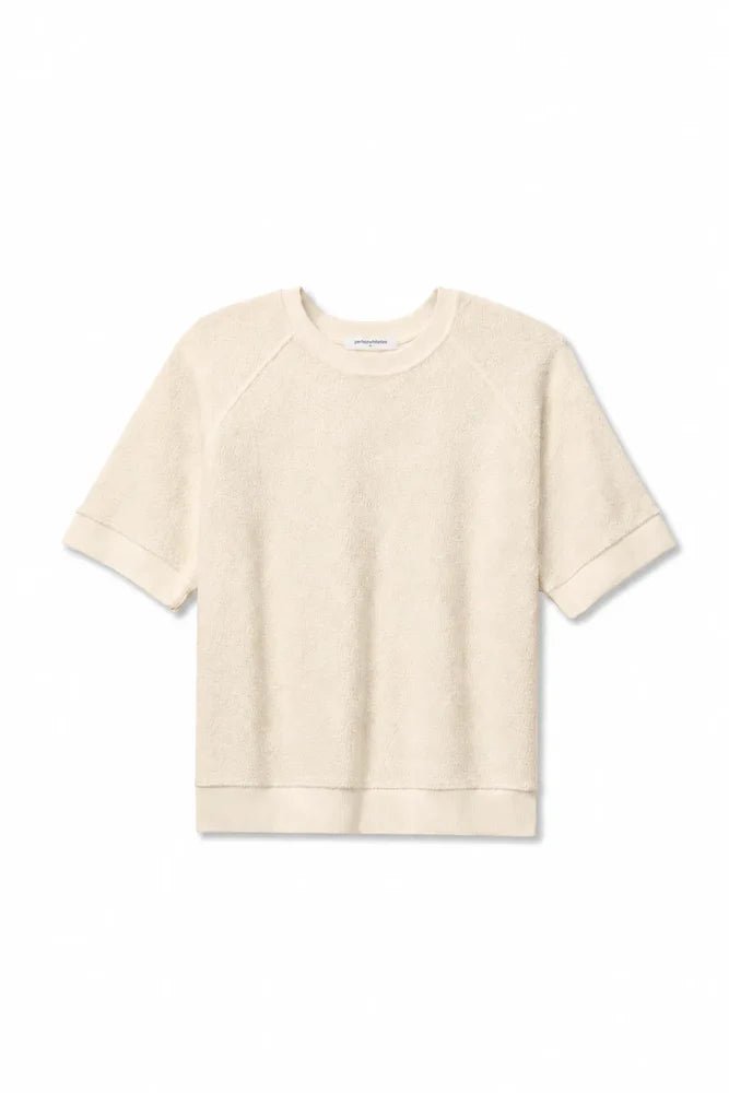 Ziggy Short Sleeve Sweatshirt Sugar - perfectwhitetee - COLOR GAME