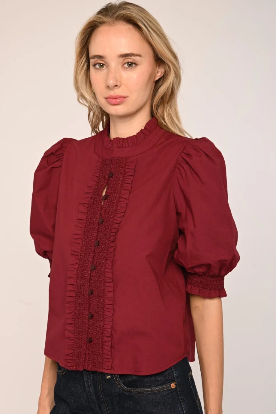 Zinny Top Regal Maroon - Love The Label - COLOR GAME