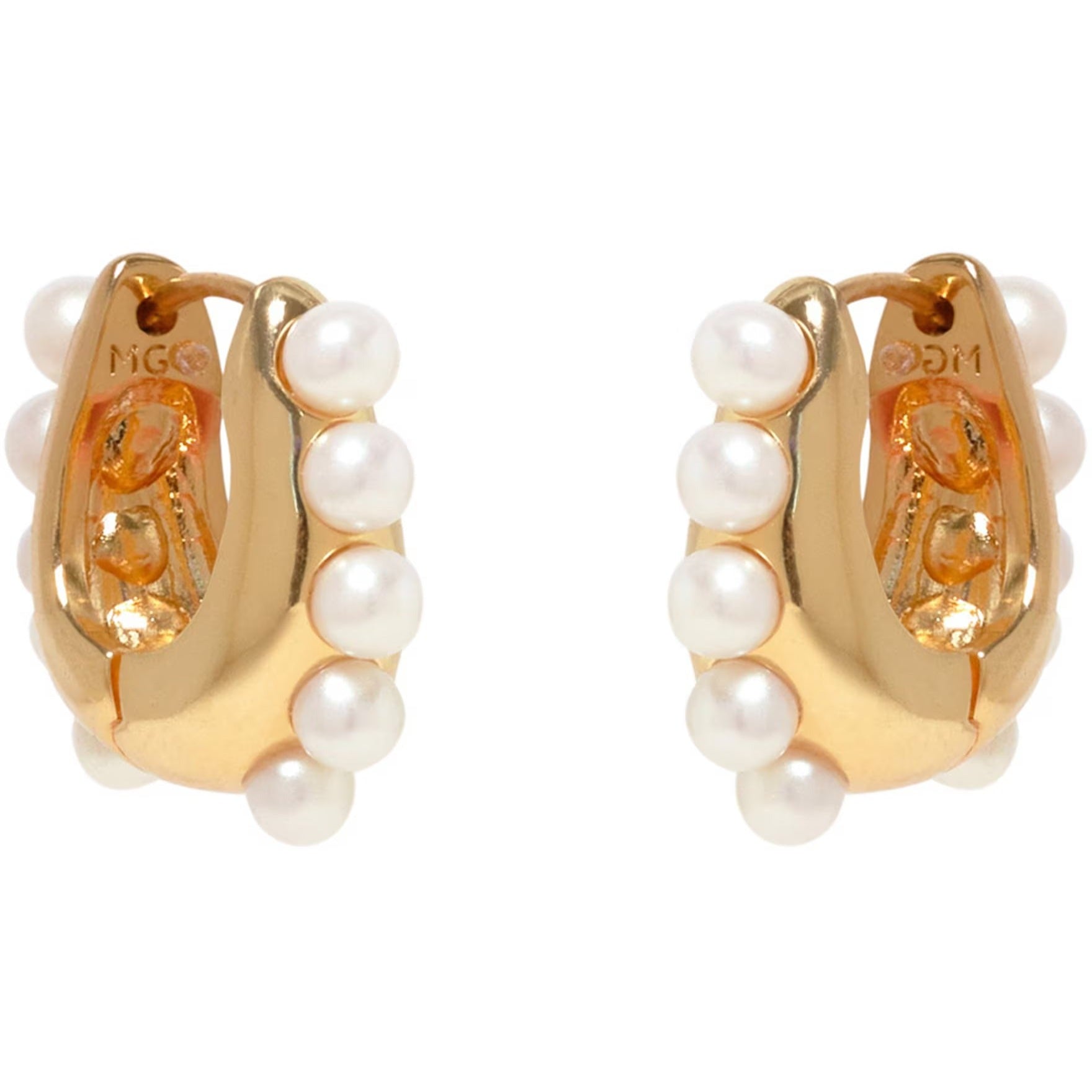 Jasmin Pearl Hoop Earrings - Mignonne Gavigan - Color Game