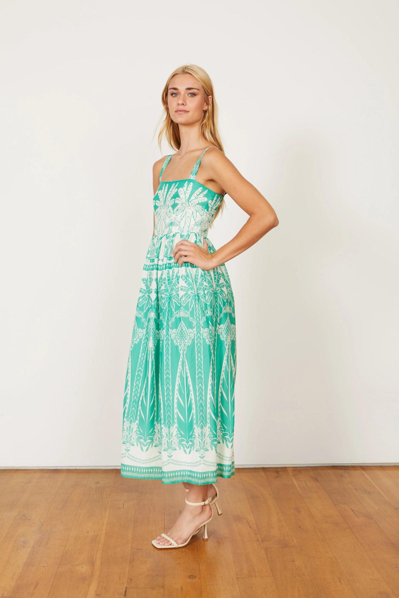 Piper Woodcarved Palm Dress - Caballero Collection - Color Game