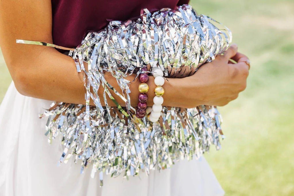 White Beaded Briana Bracelet - Brianna Cannon - Color Game