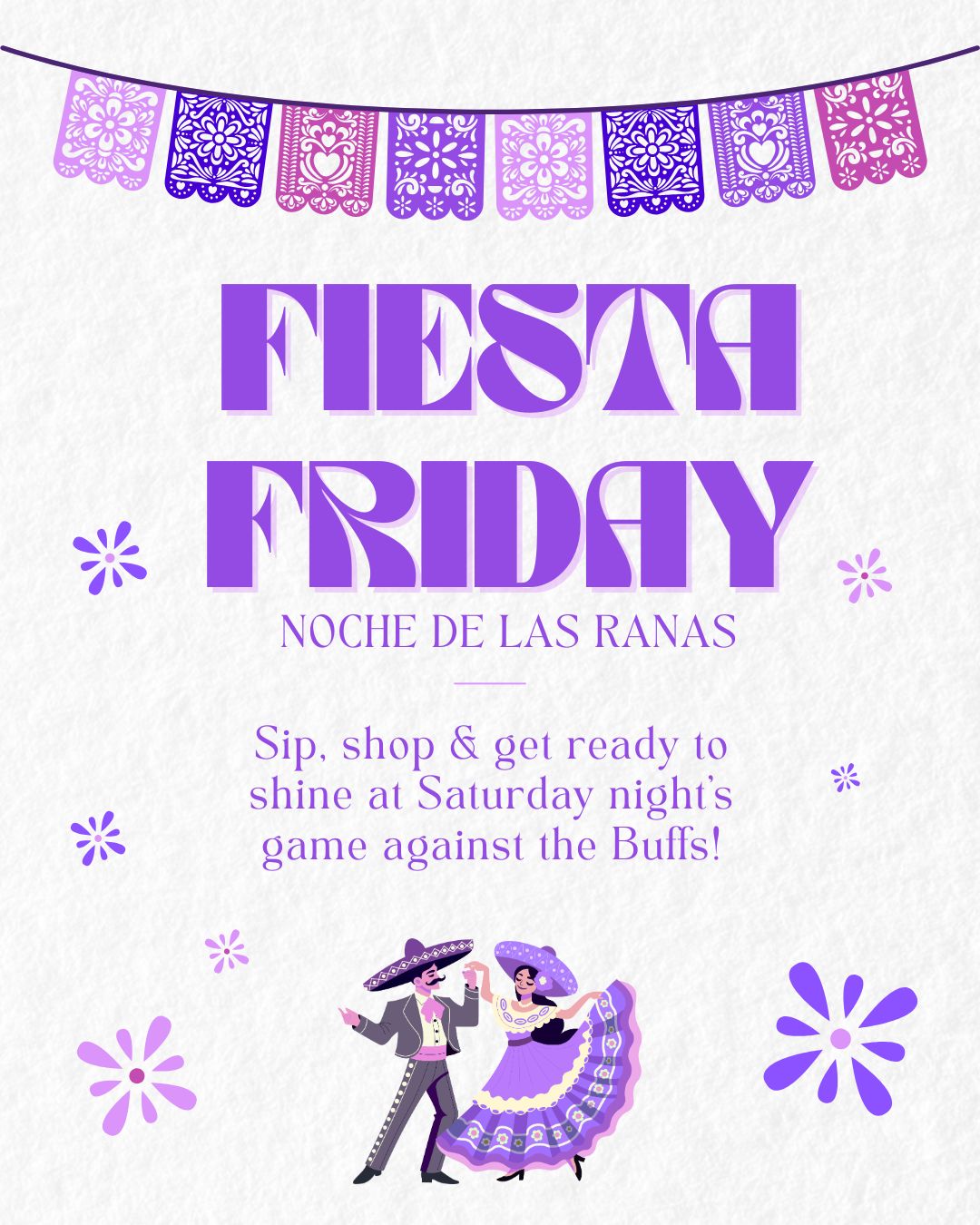 Go Purple Friday: Las Ranas Fiesta at Color Game!
